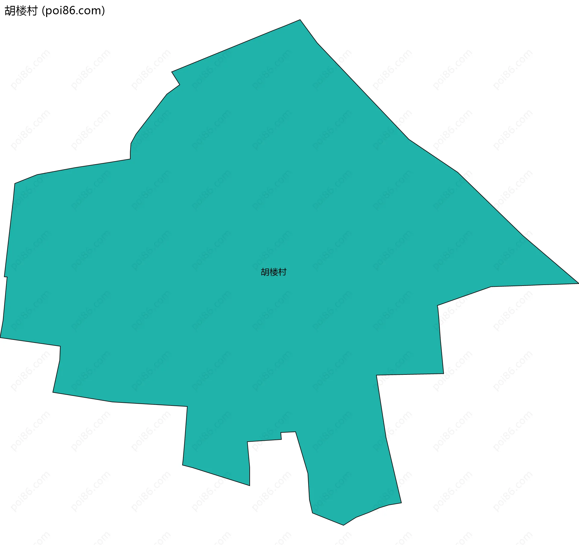 胡楼村边界地图