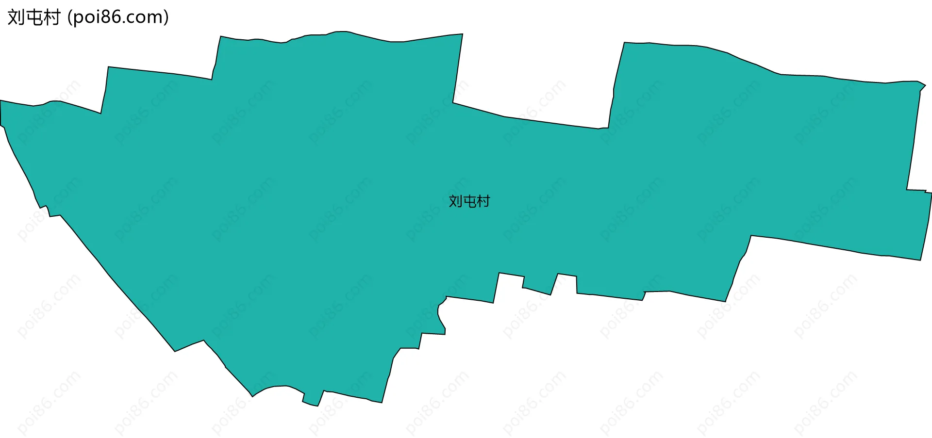 刘屯村边界地图