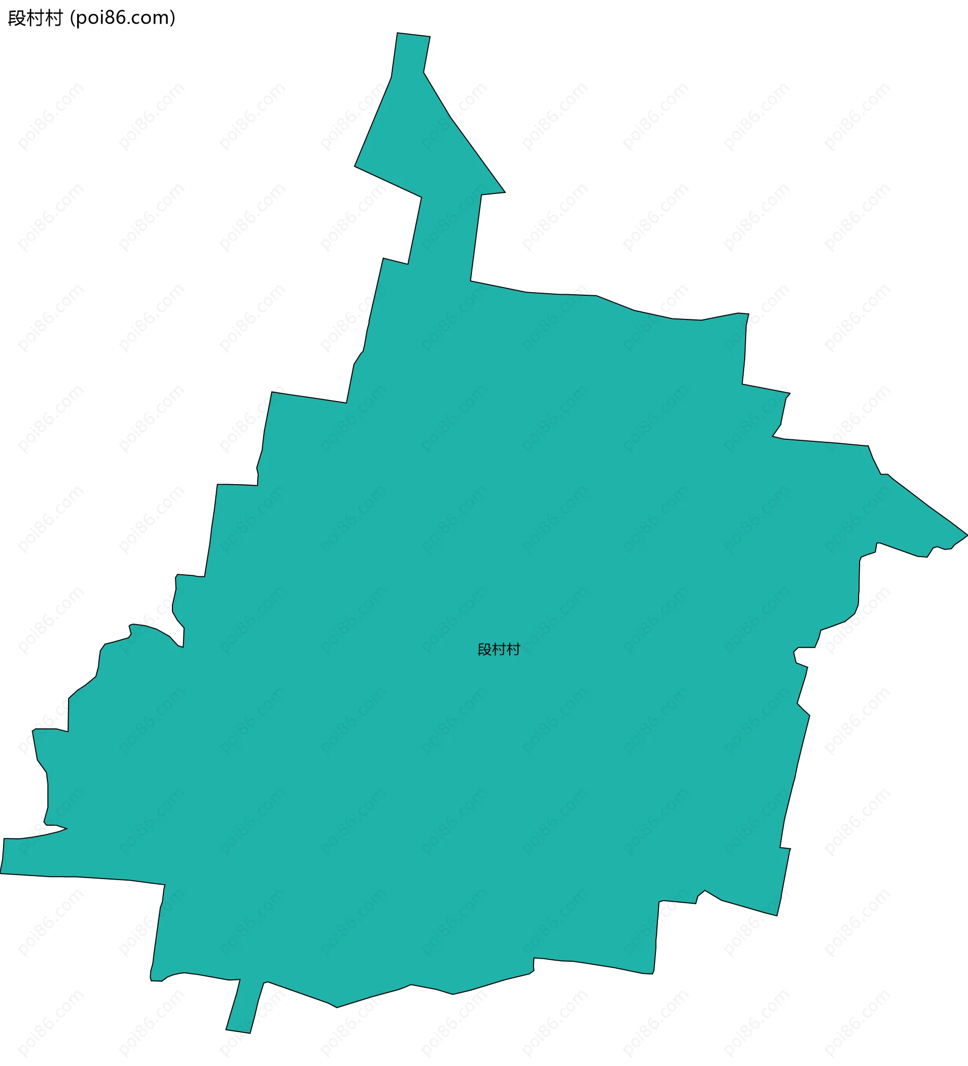 段村村边界地图