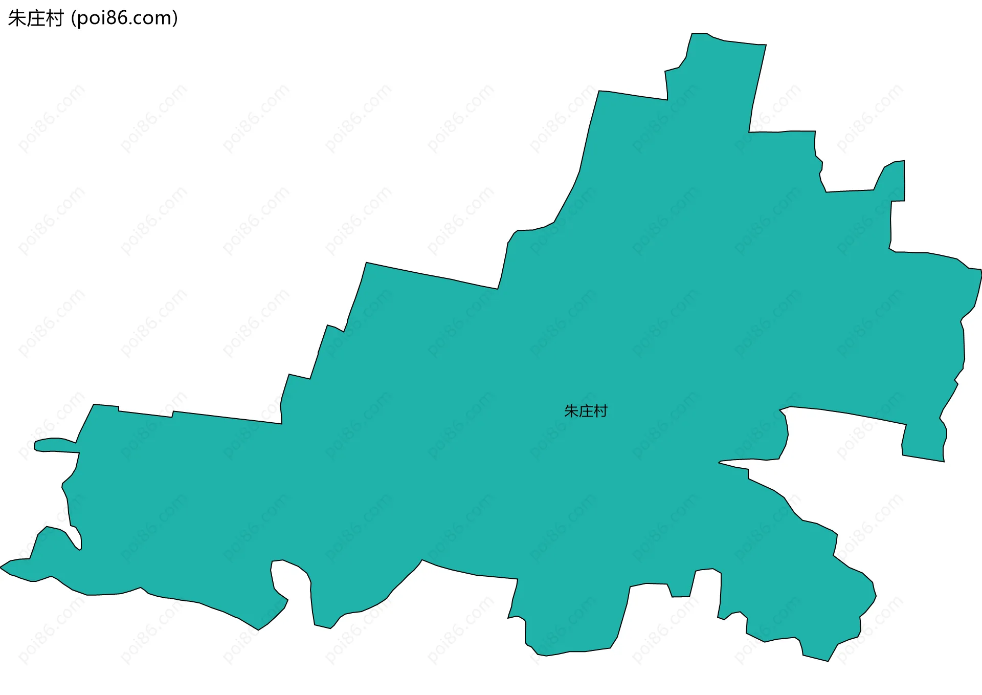 朱庄村边界地图