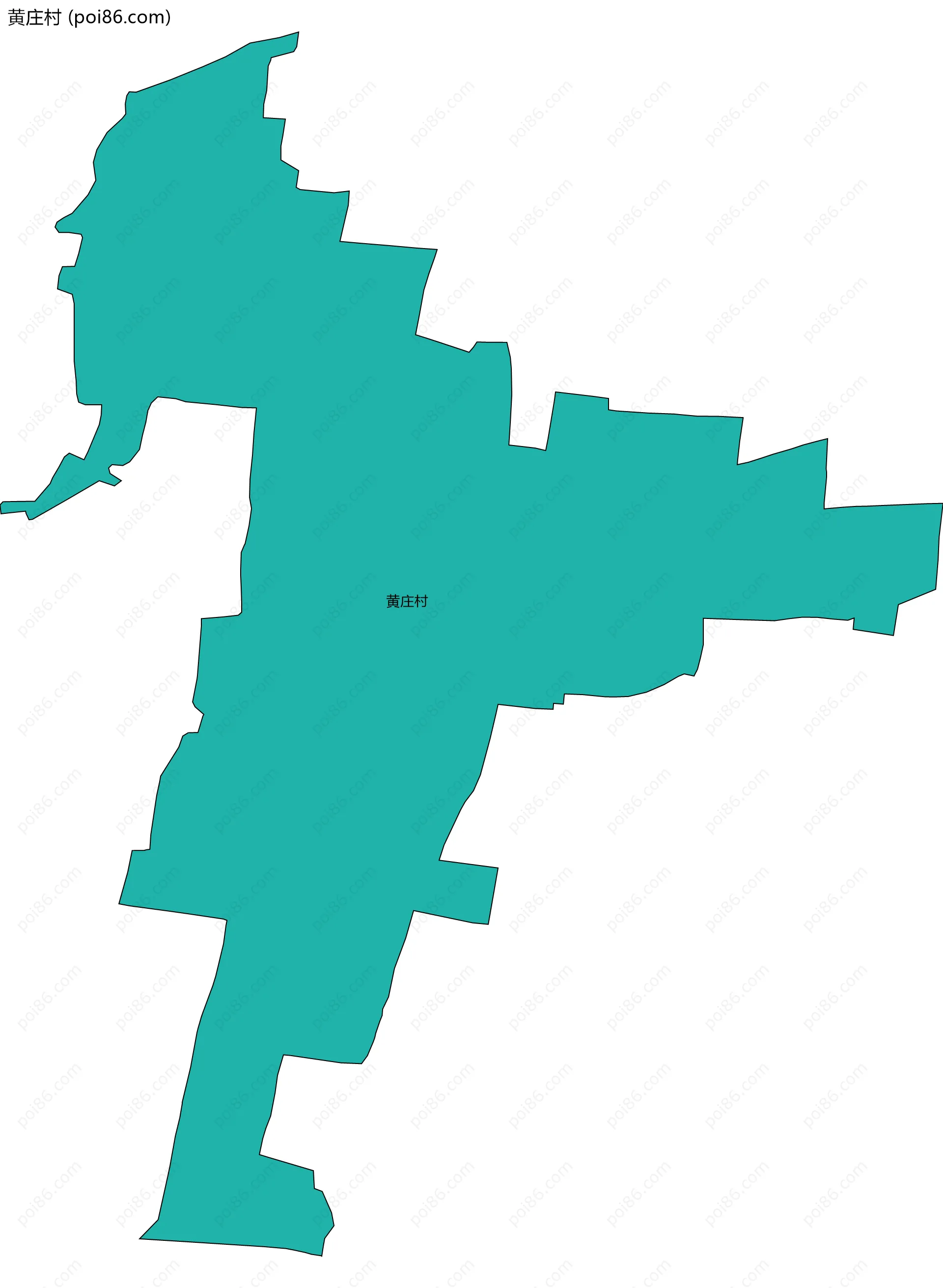 黄庄村边界地图