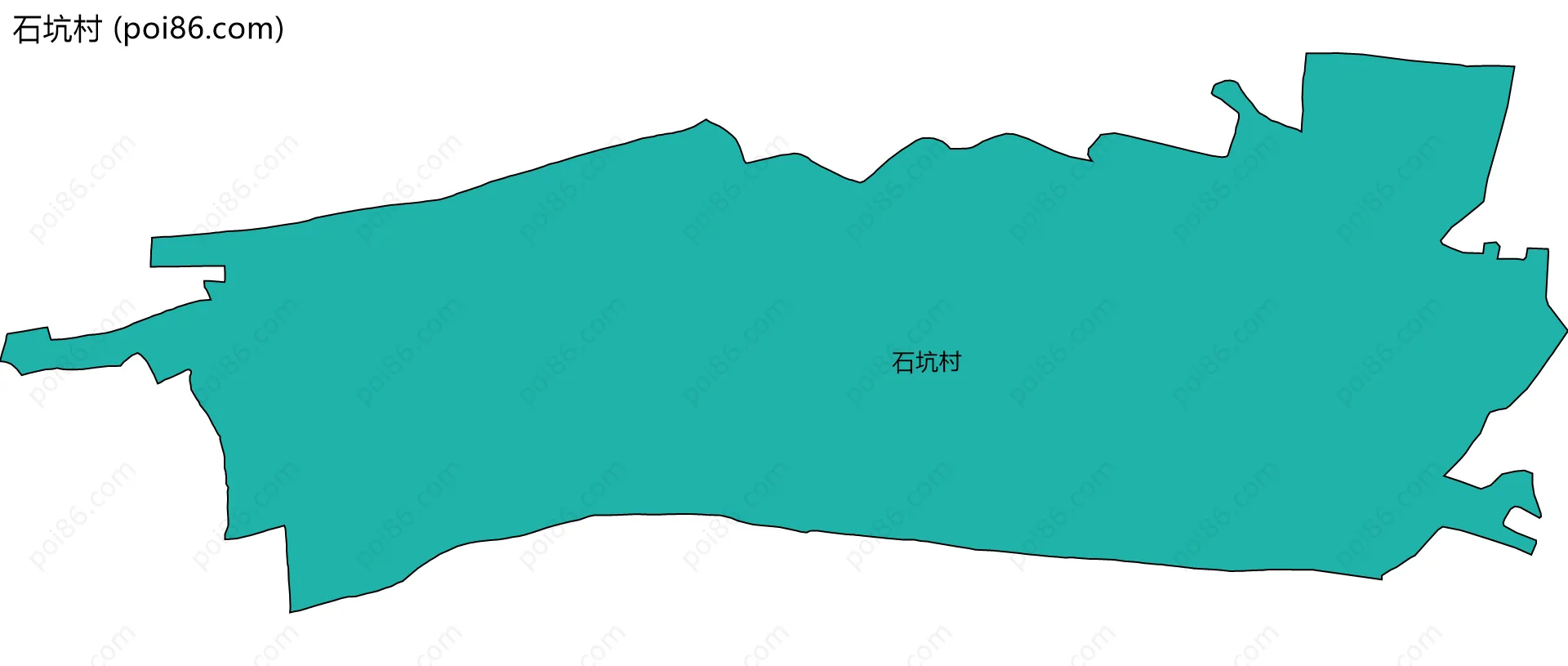 石坑村边界地图