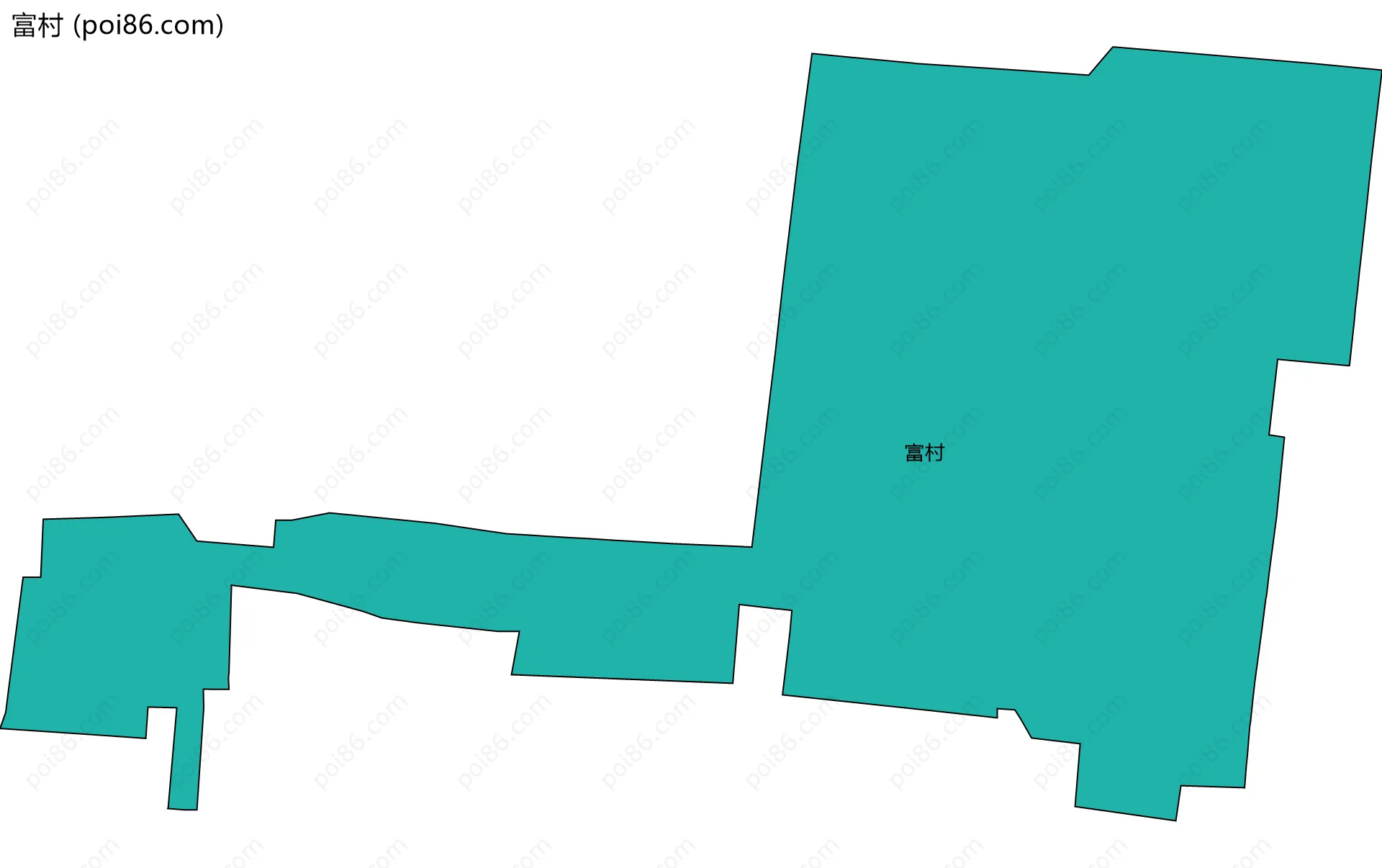 富村边界地图