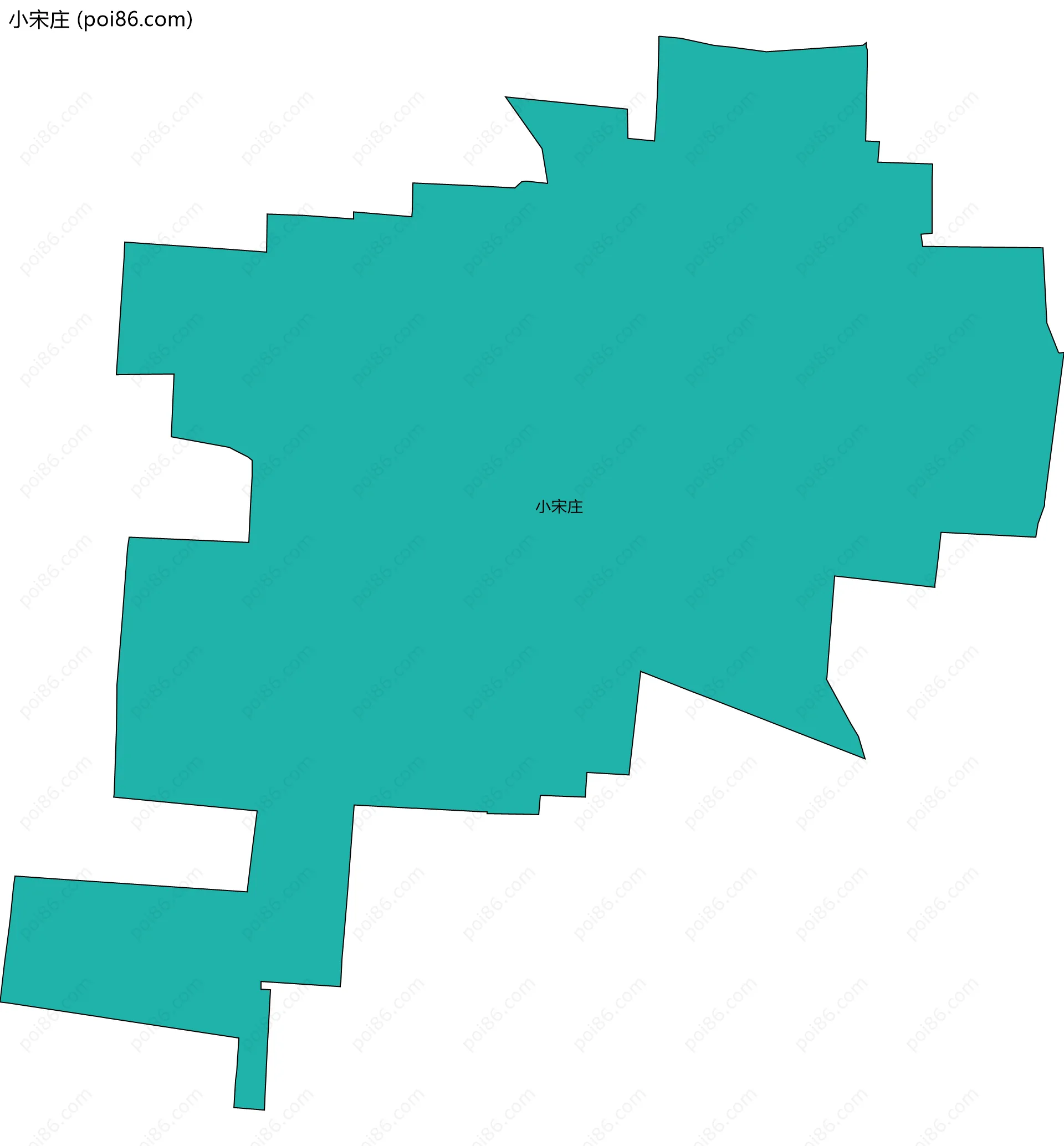 小宋庄边界地图