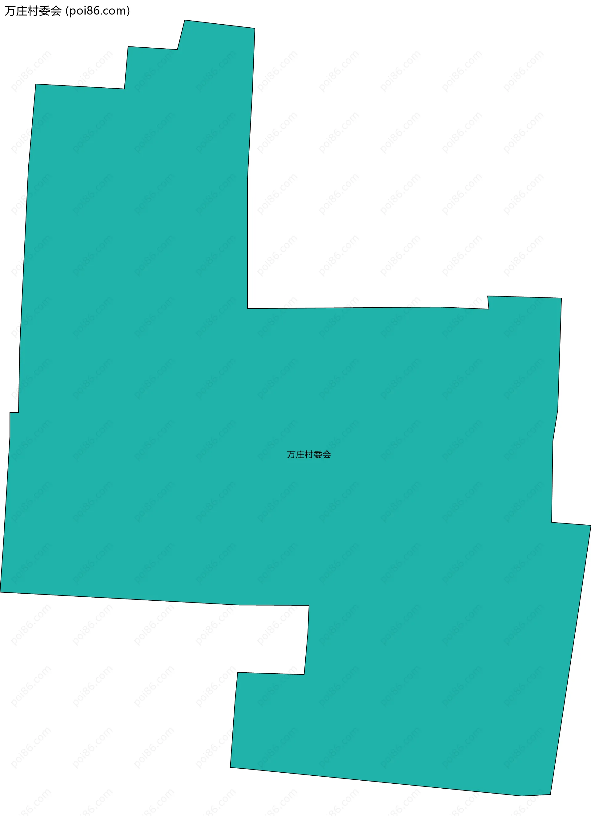 万庄村委会边界地图