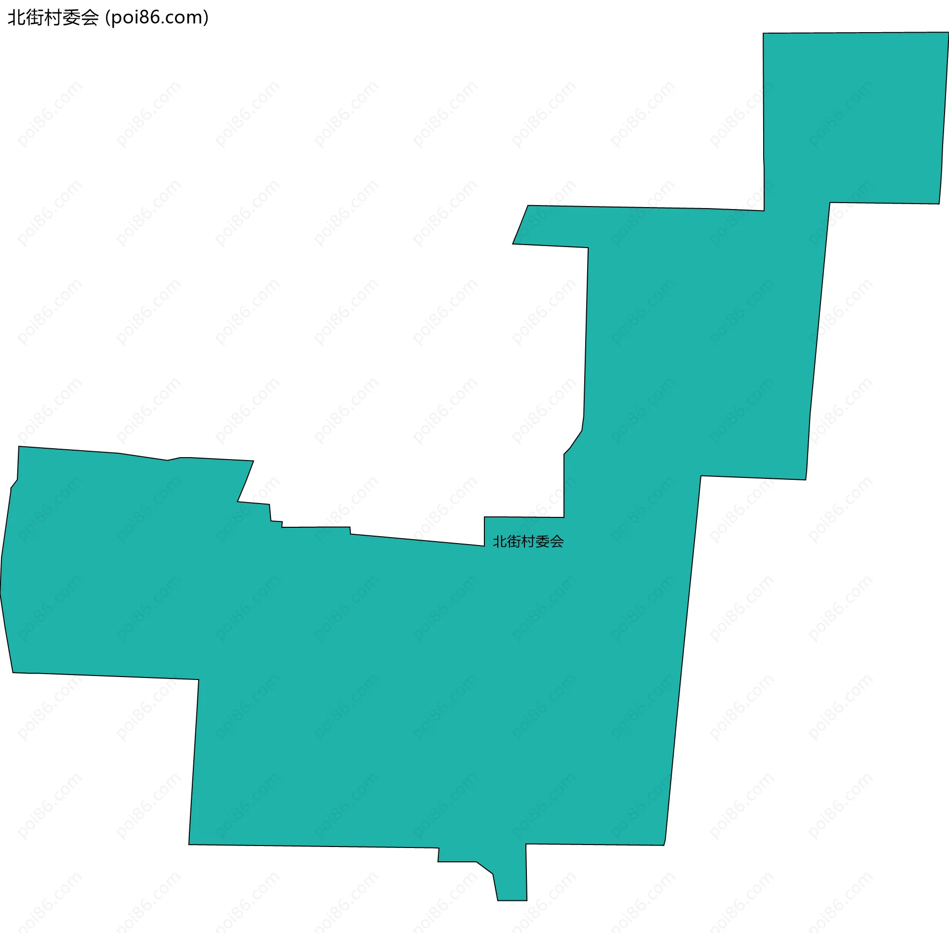 北街村委会边界地图