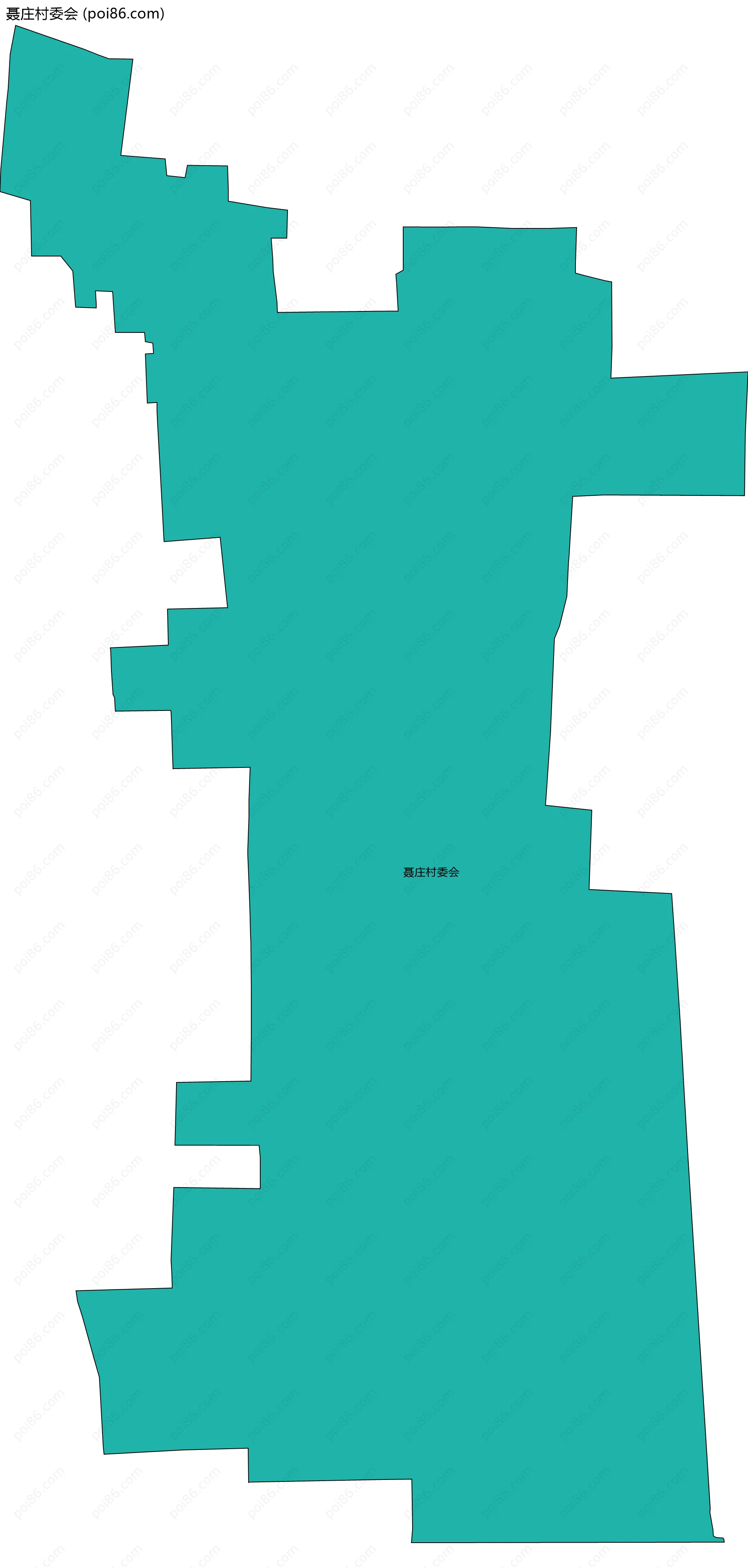 聂庄村委会边界地图