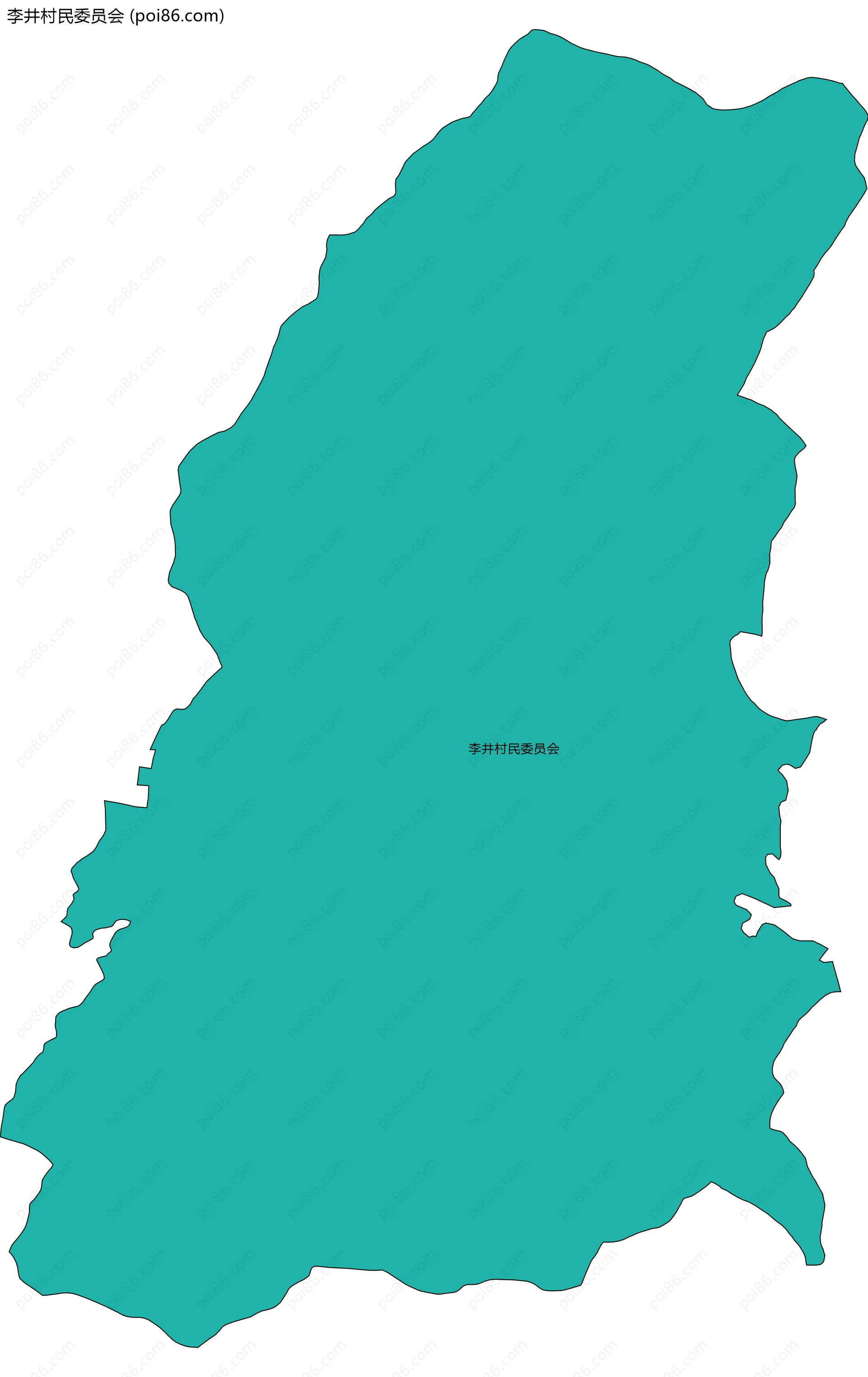 李井村民委员会边界地图
