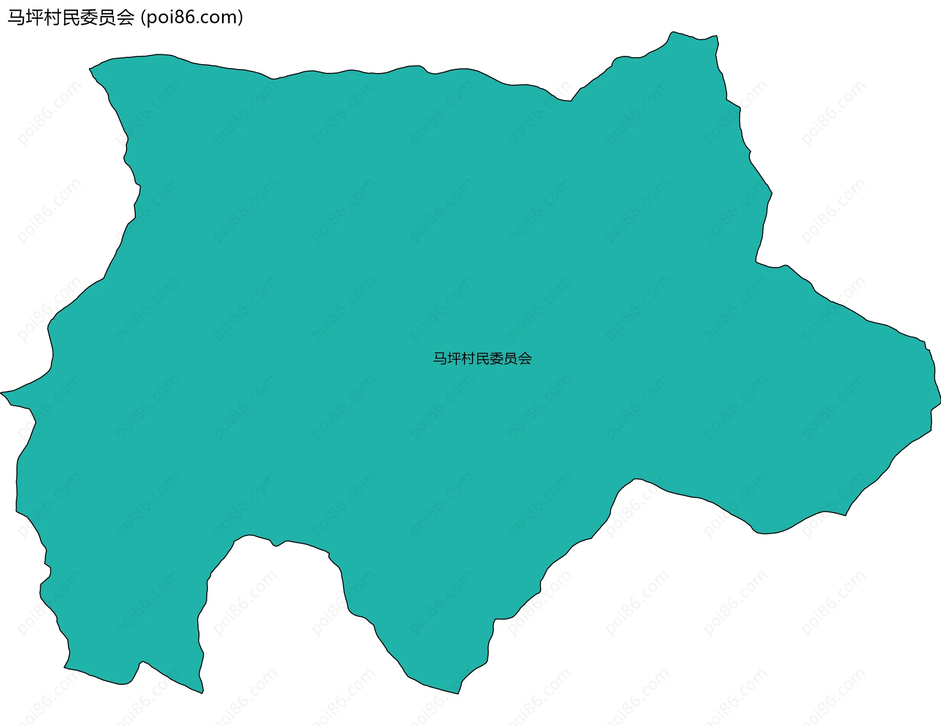马坪村民委员会边界地图