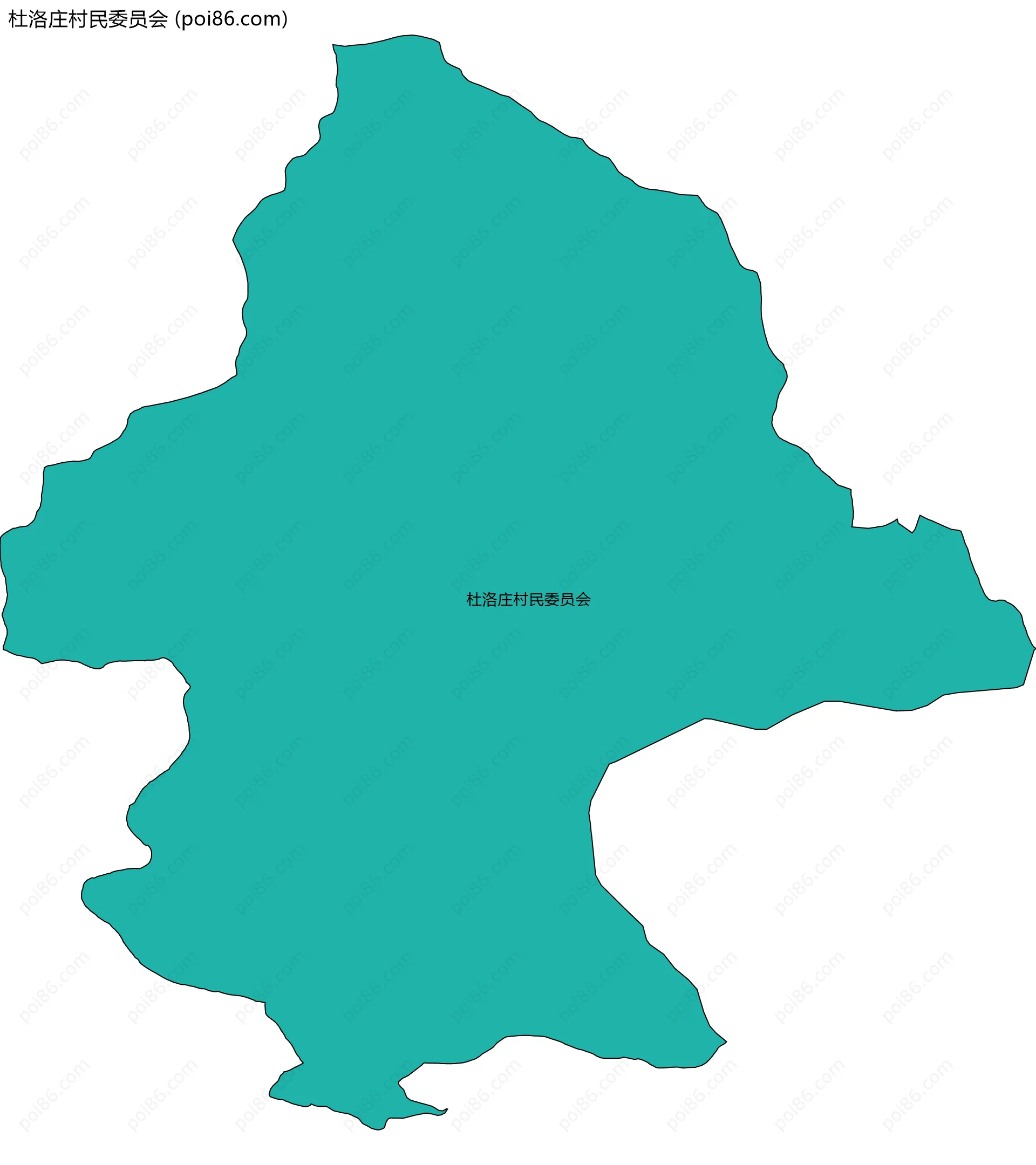 杜洛庄村民委员会边界地图