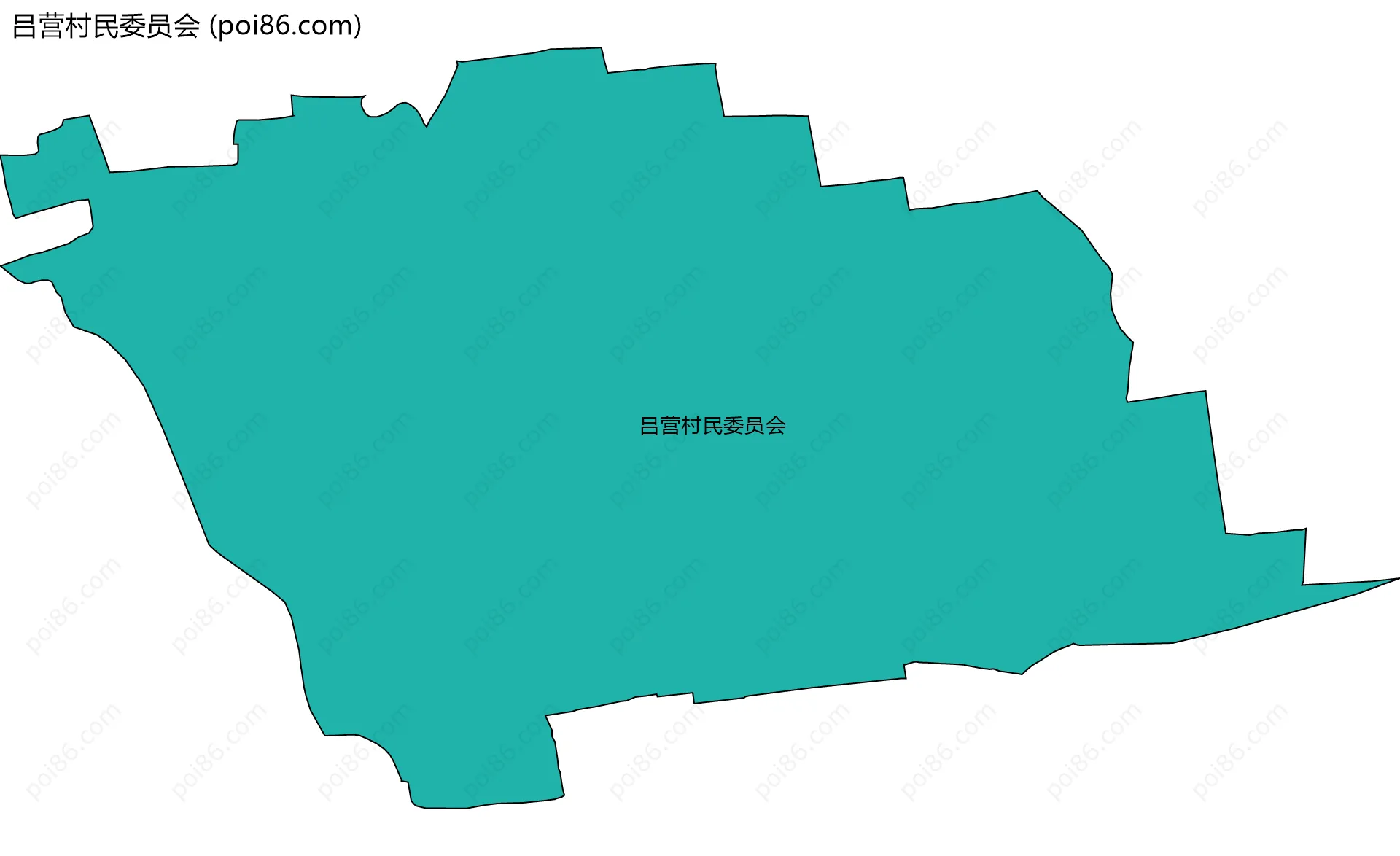 吕营村民委员会边界地图