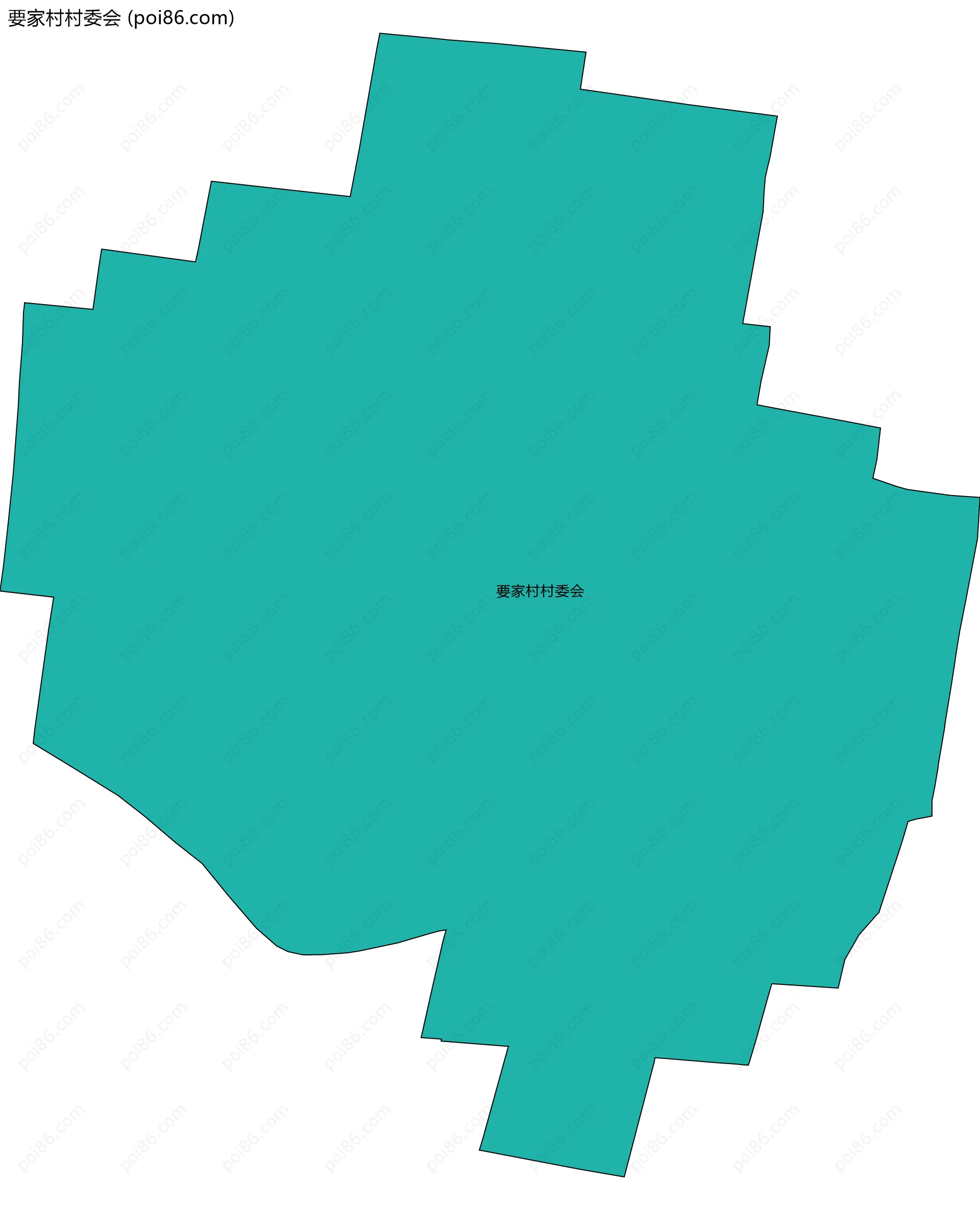 要家村村委会边界地图