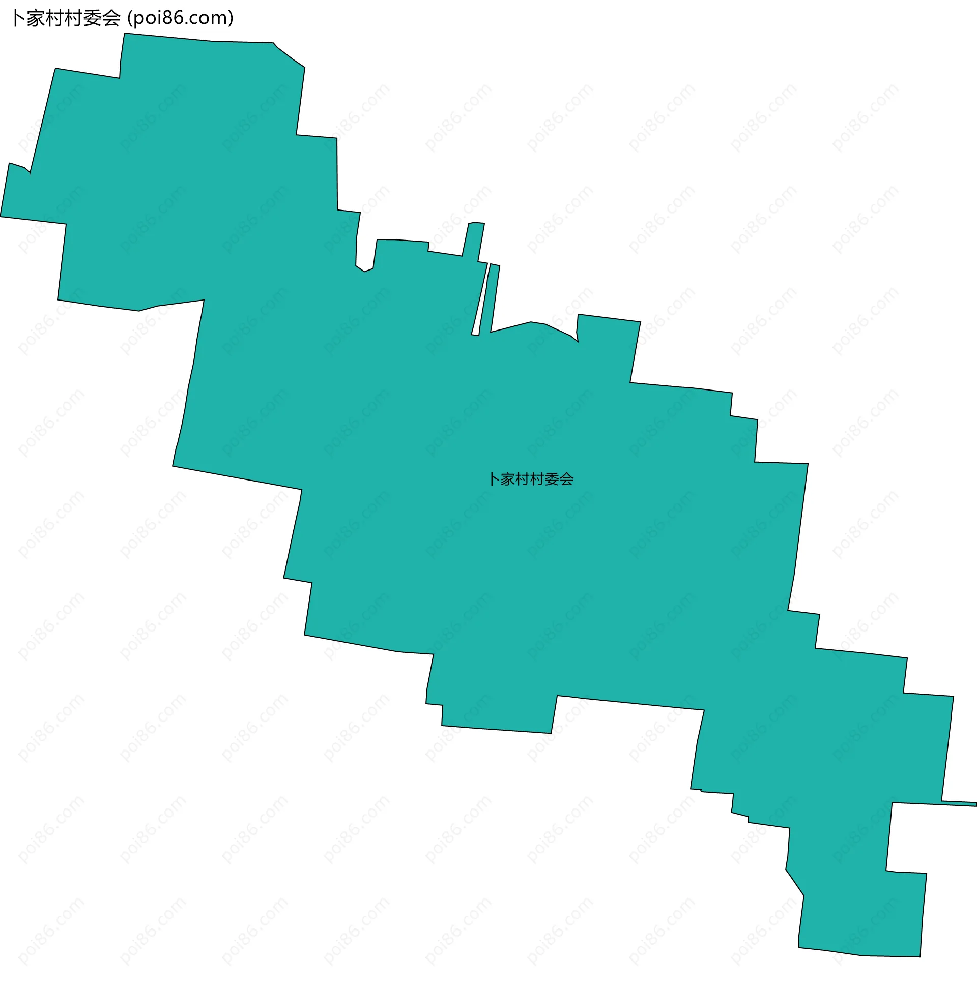 卜家村村委会边界地图