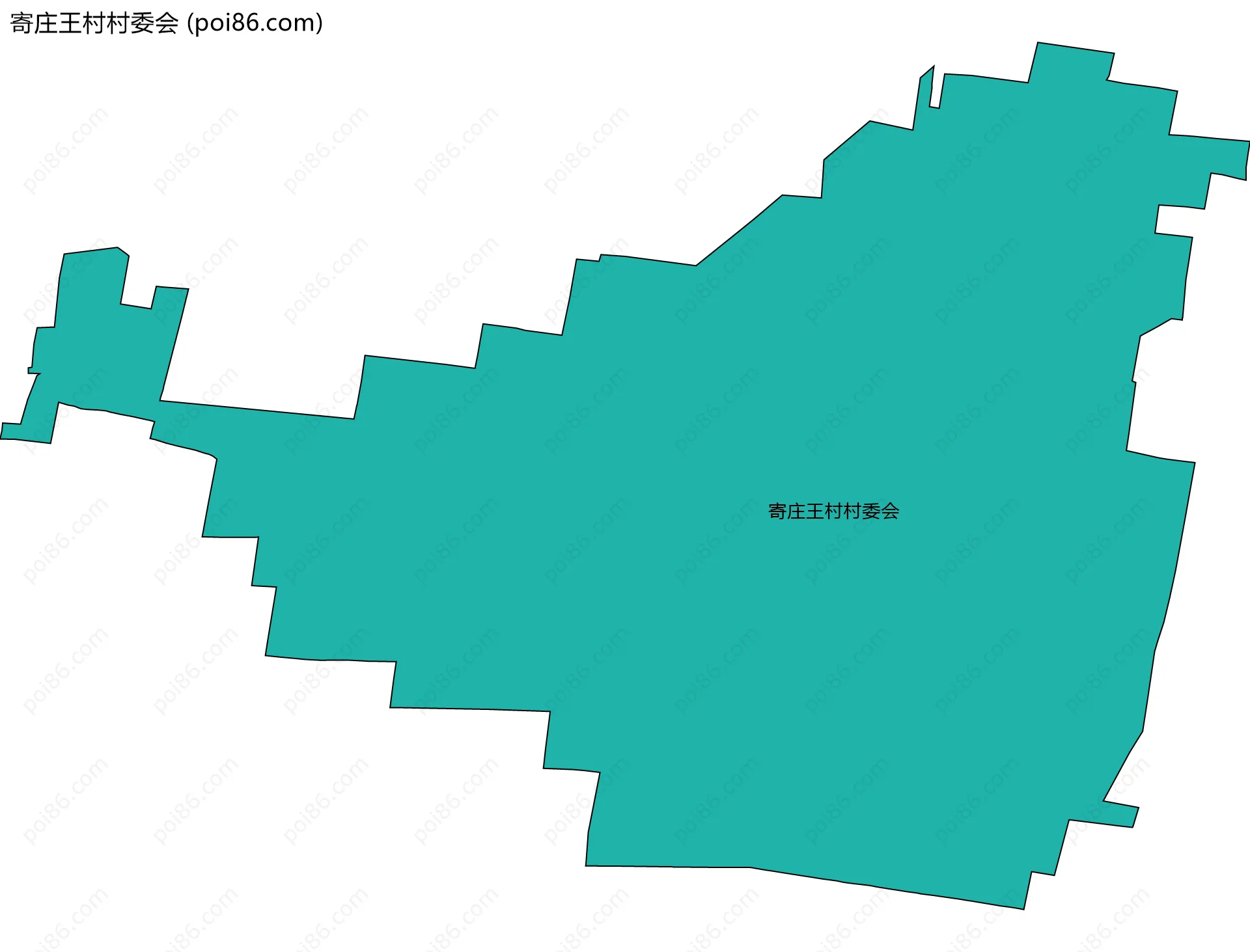 寄庄王村村委会边界地图