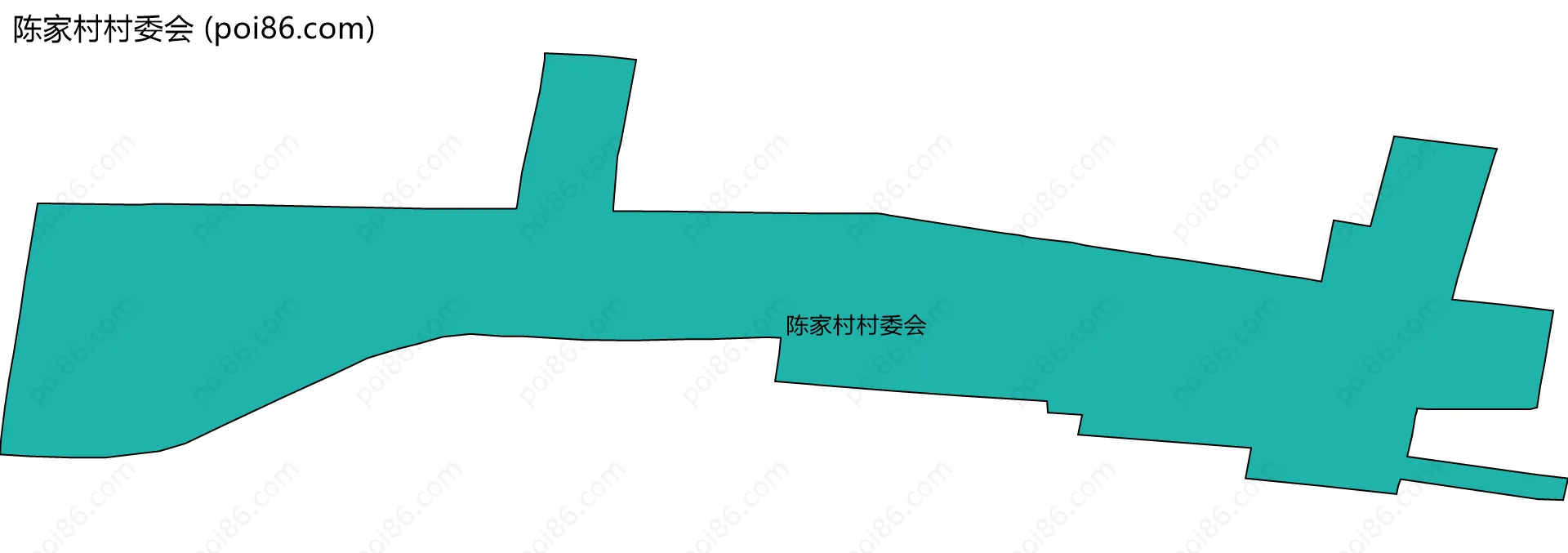 陈家村村委会边界地图