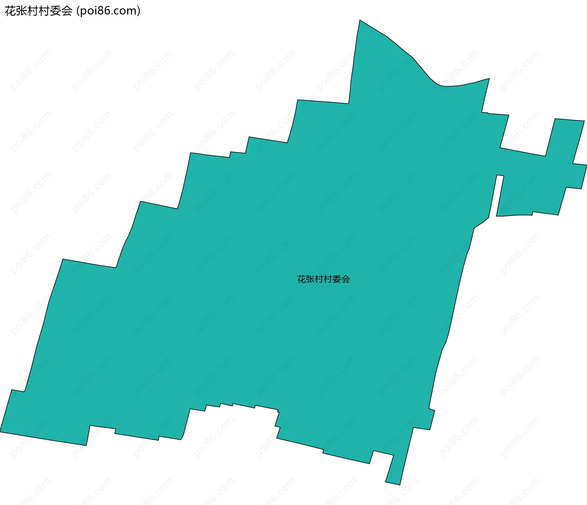 花张村村委会边界地图