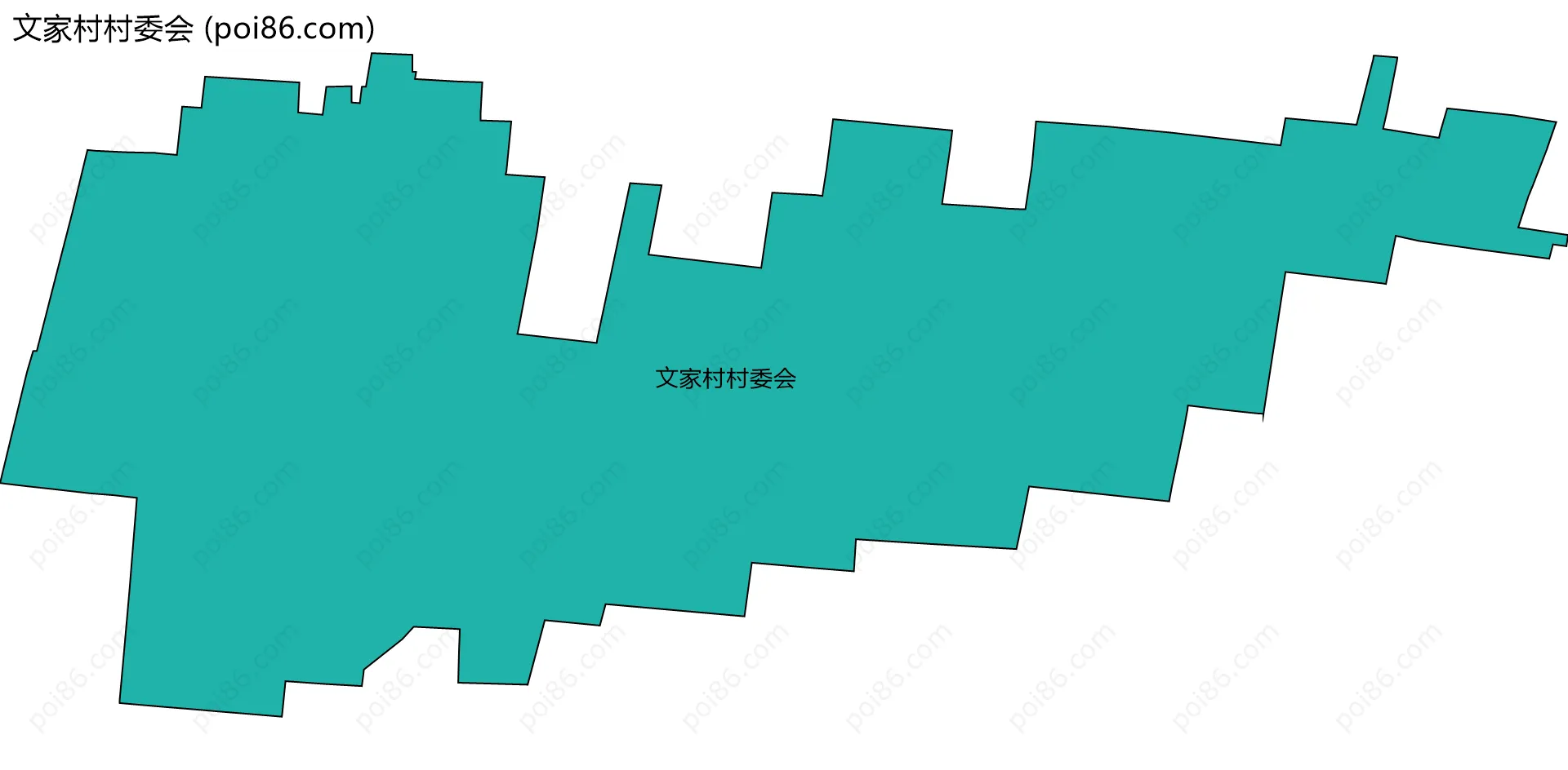 文家村村委会边界地图