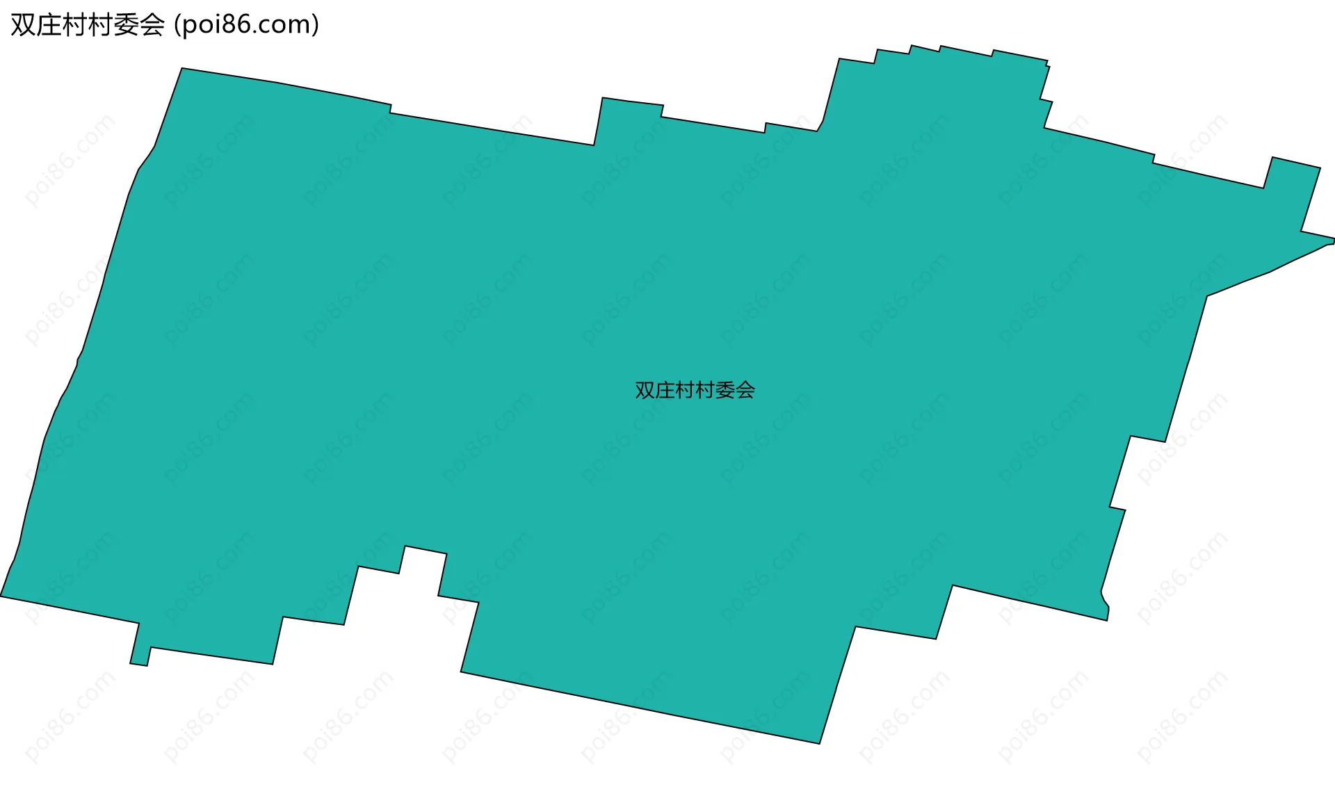 双庄村村委会边界地图