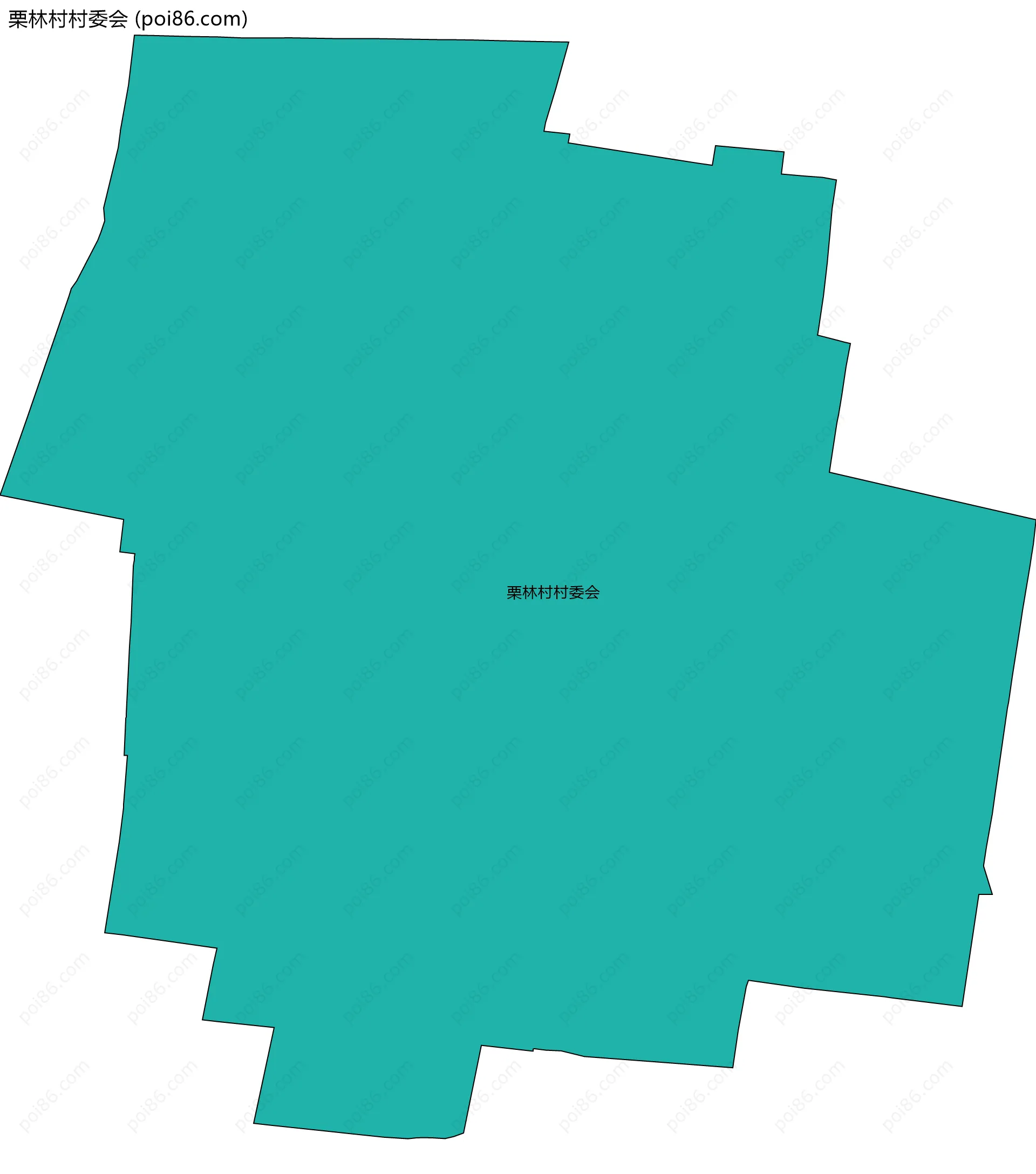 栗林村村委会边界地图