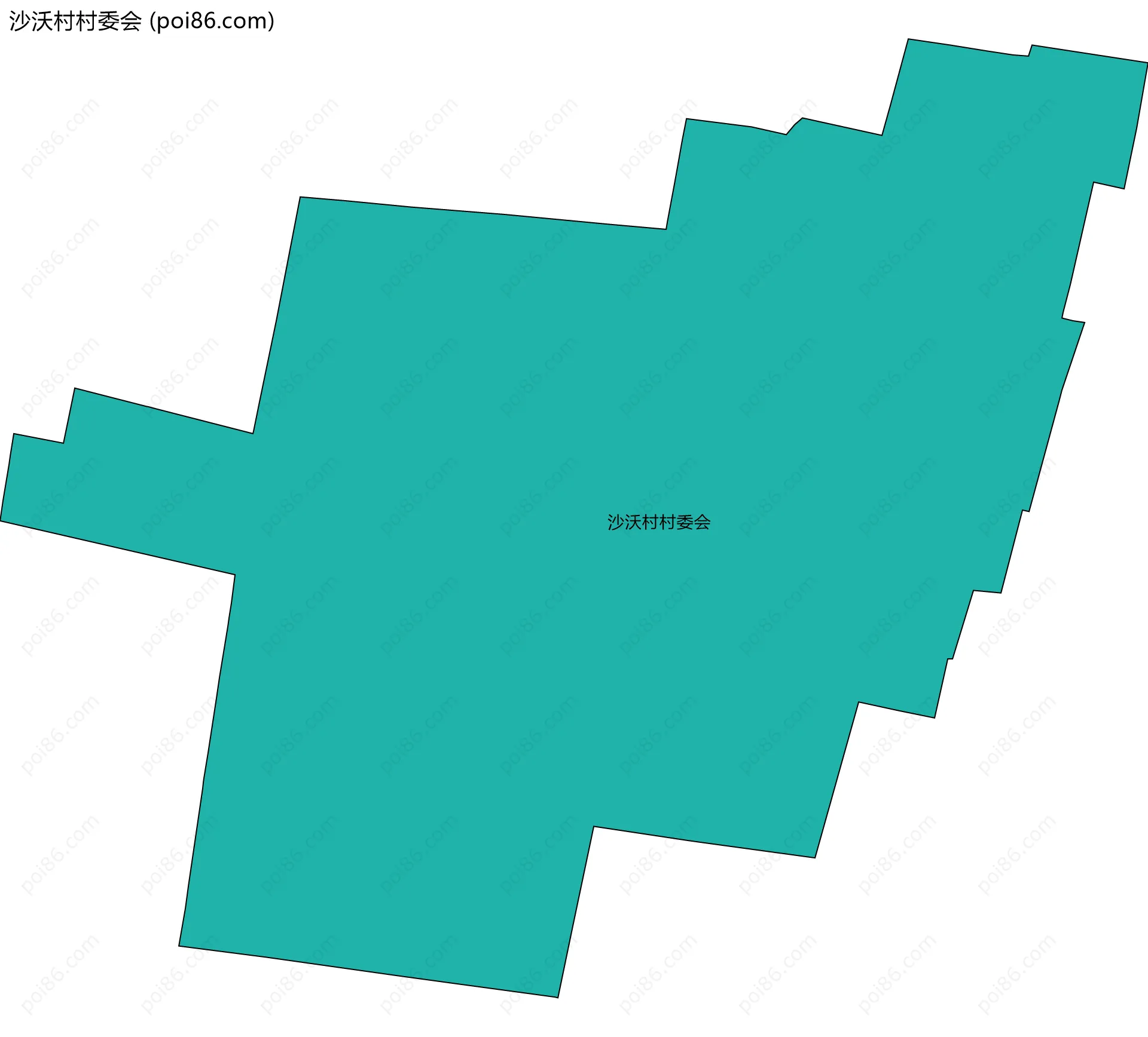 沙沃村村委会边界地图
