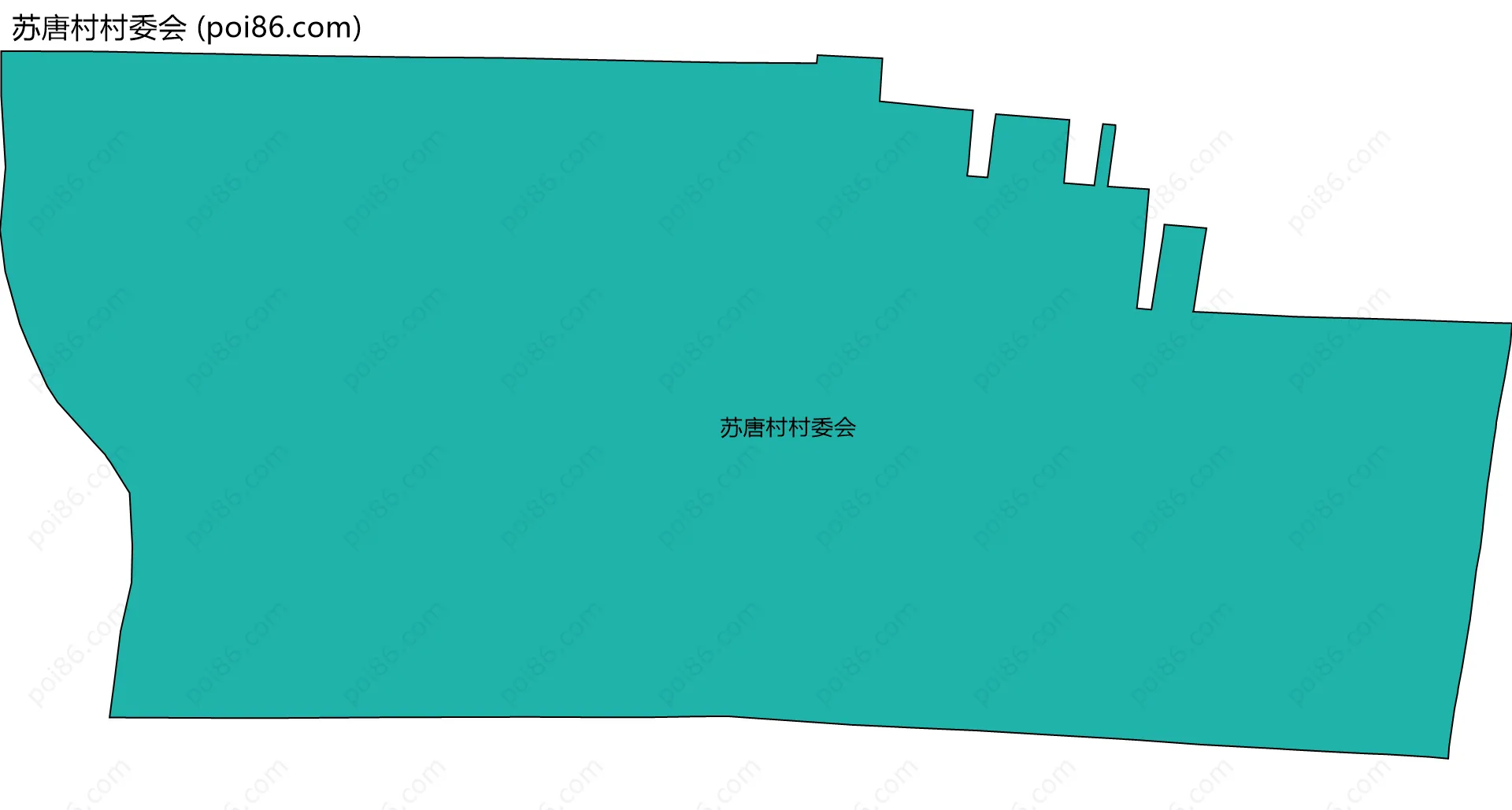 苏唐村村委会边界地图