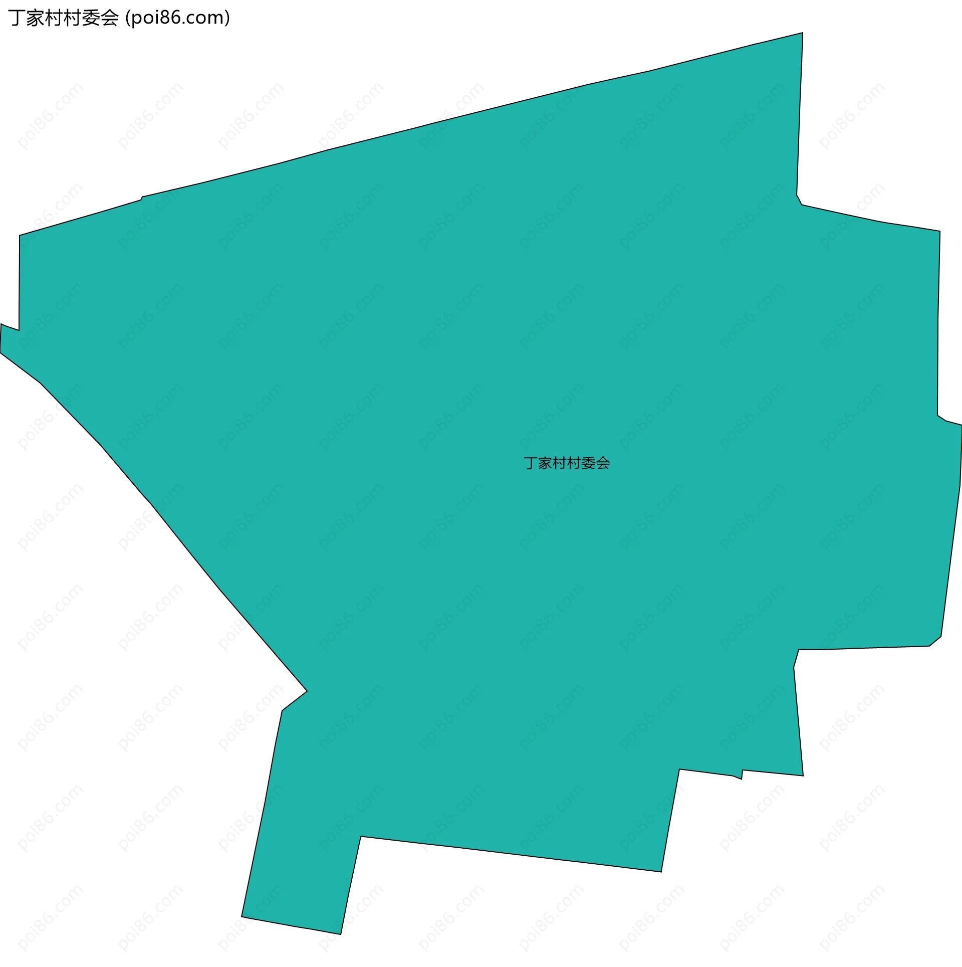 丁家村村委会边界地图