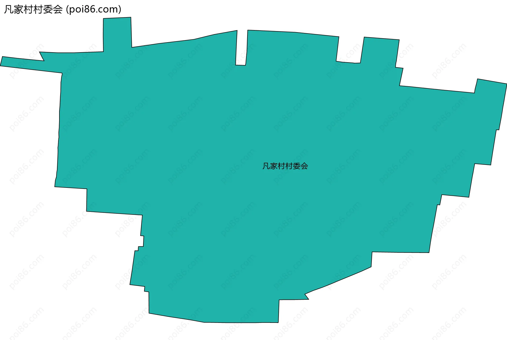 凡家村村委会边界地图