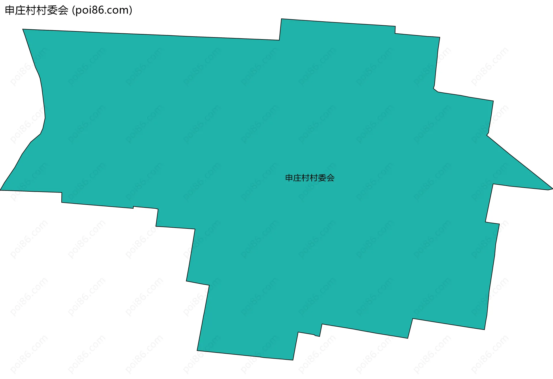 申庄村村委会边界地图