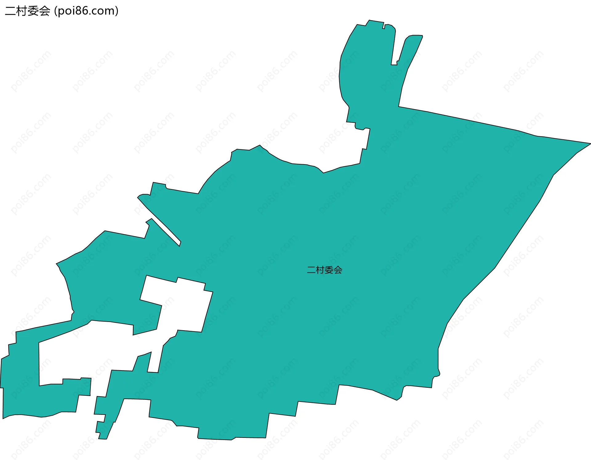 二村委会边界地图