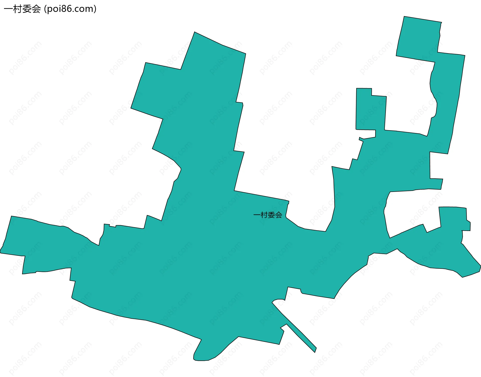 一村委会边界地图