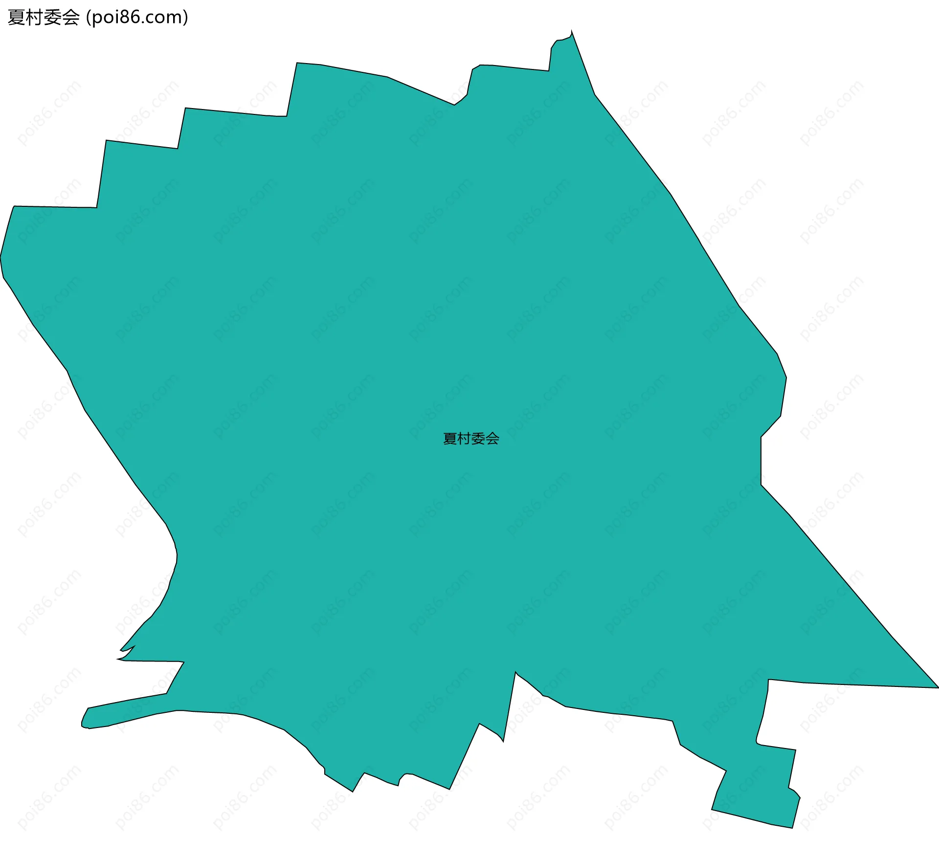 夏村委会边界地图