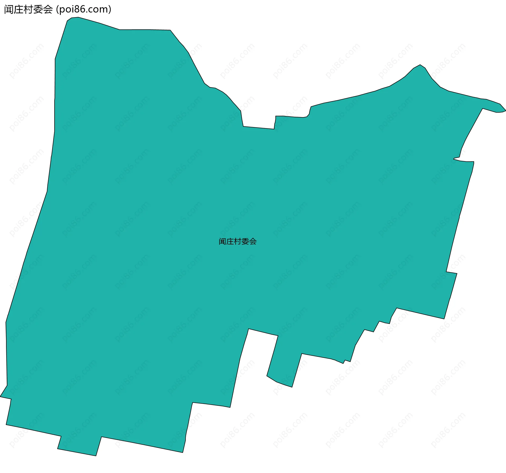 闻庄村委会边界地图