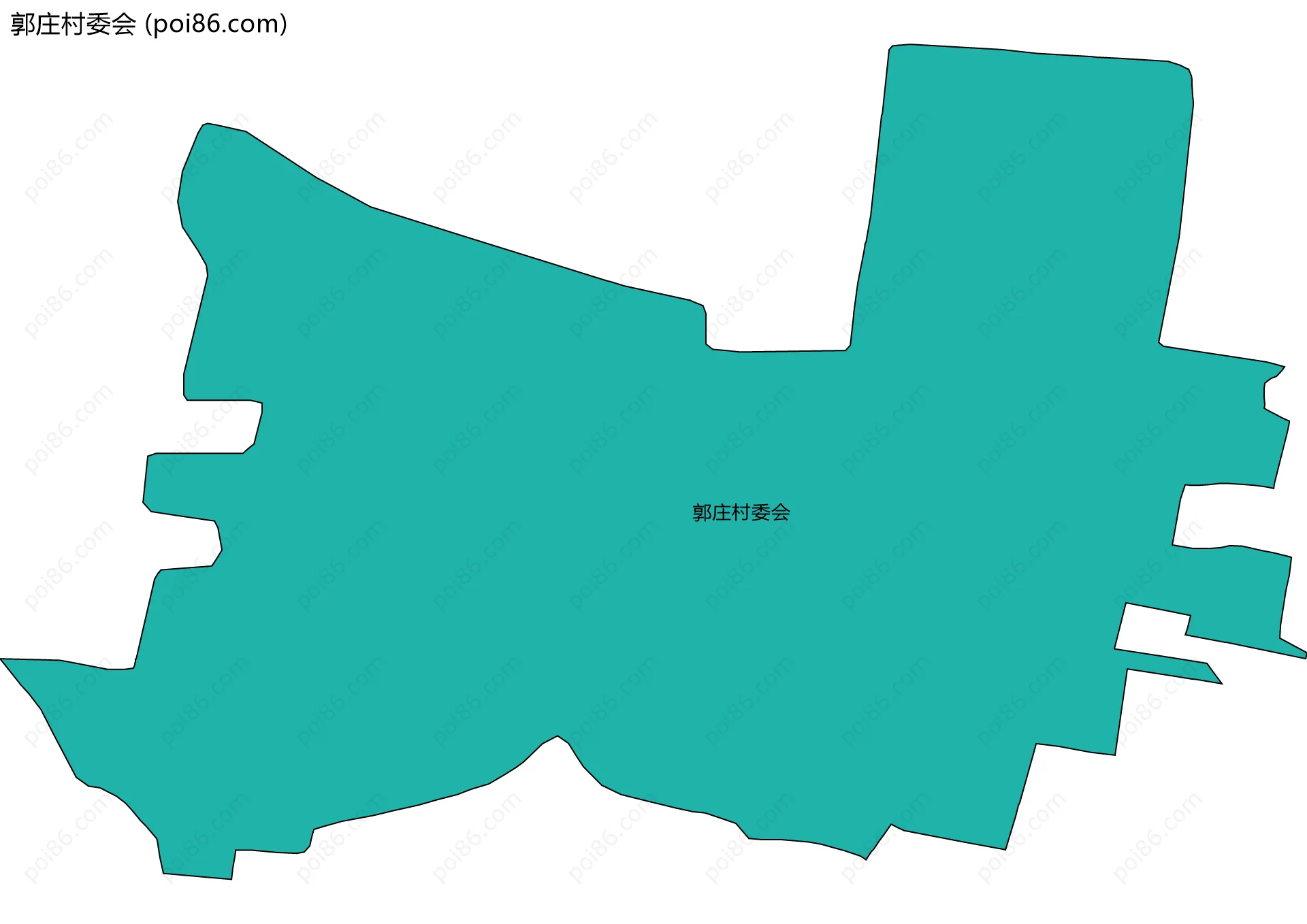郭庄村委会边界地图