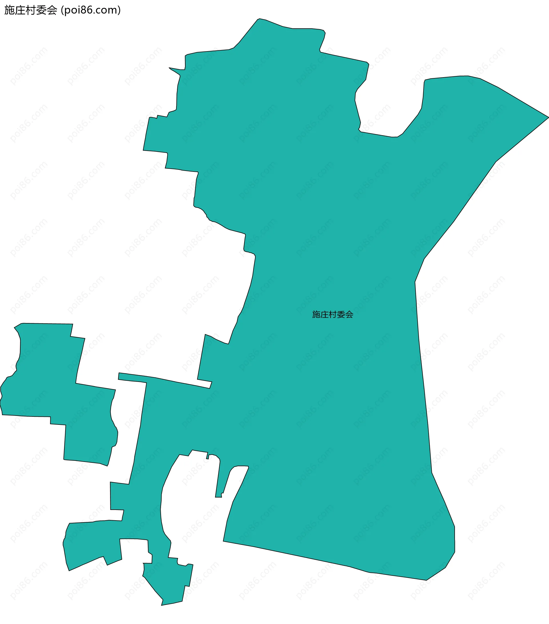 施庄村委会边界地图