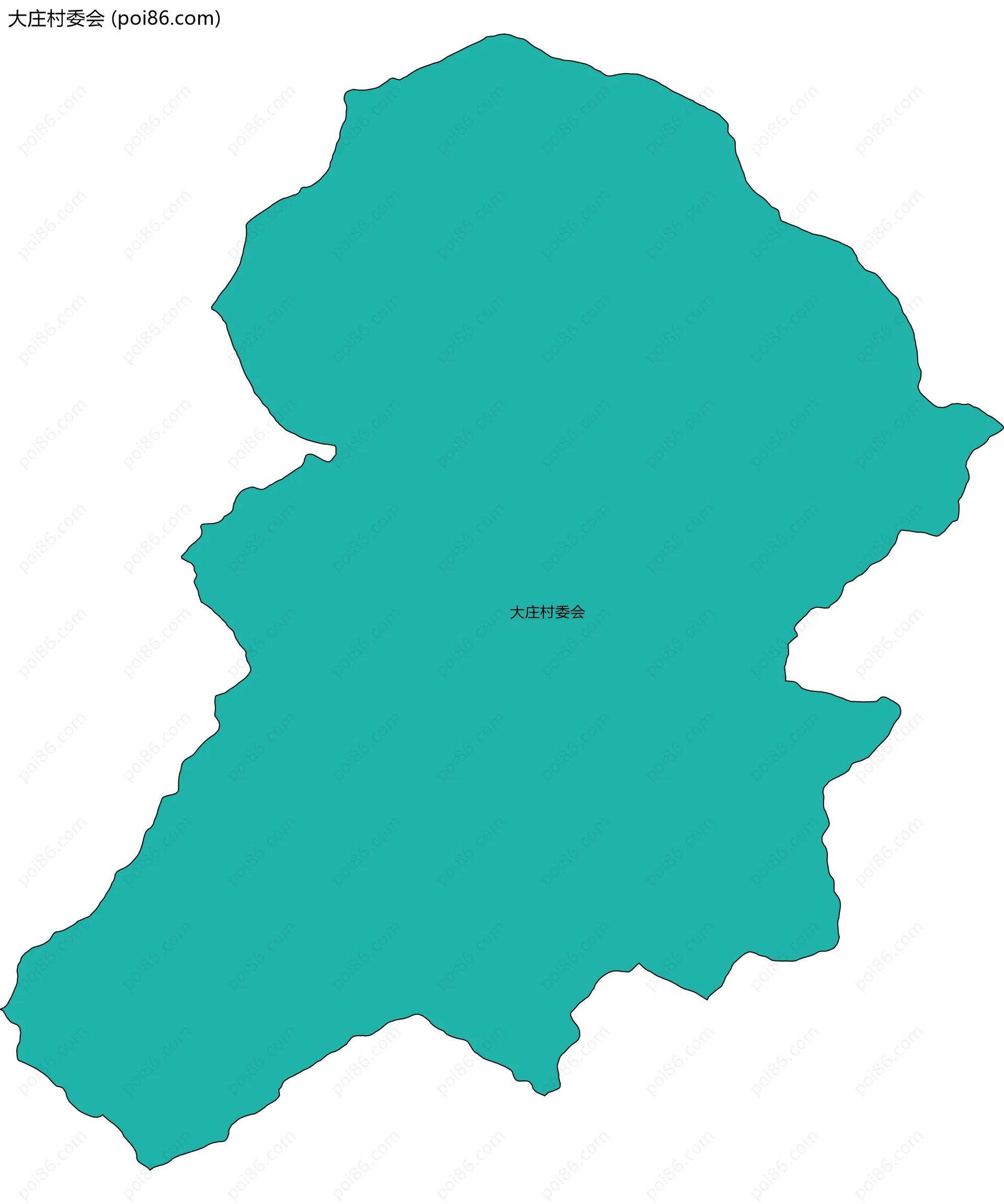 大庄村委会边界地图