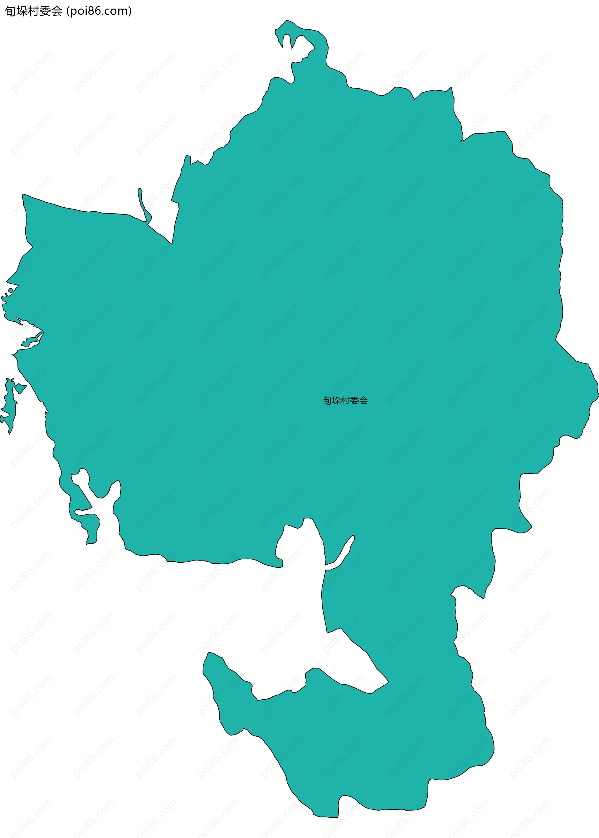 旬垛村委会边界地图