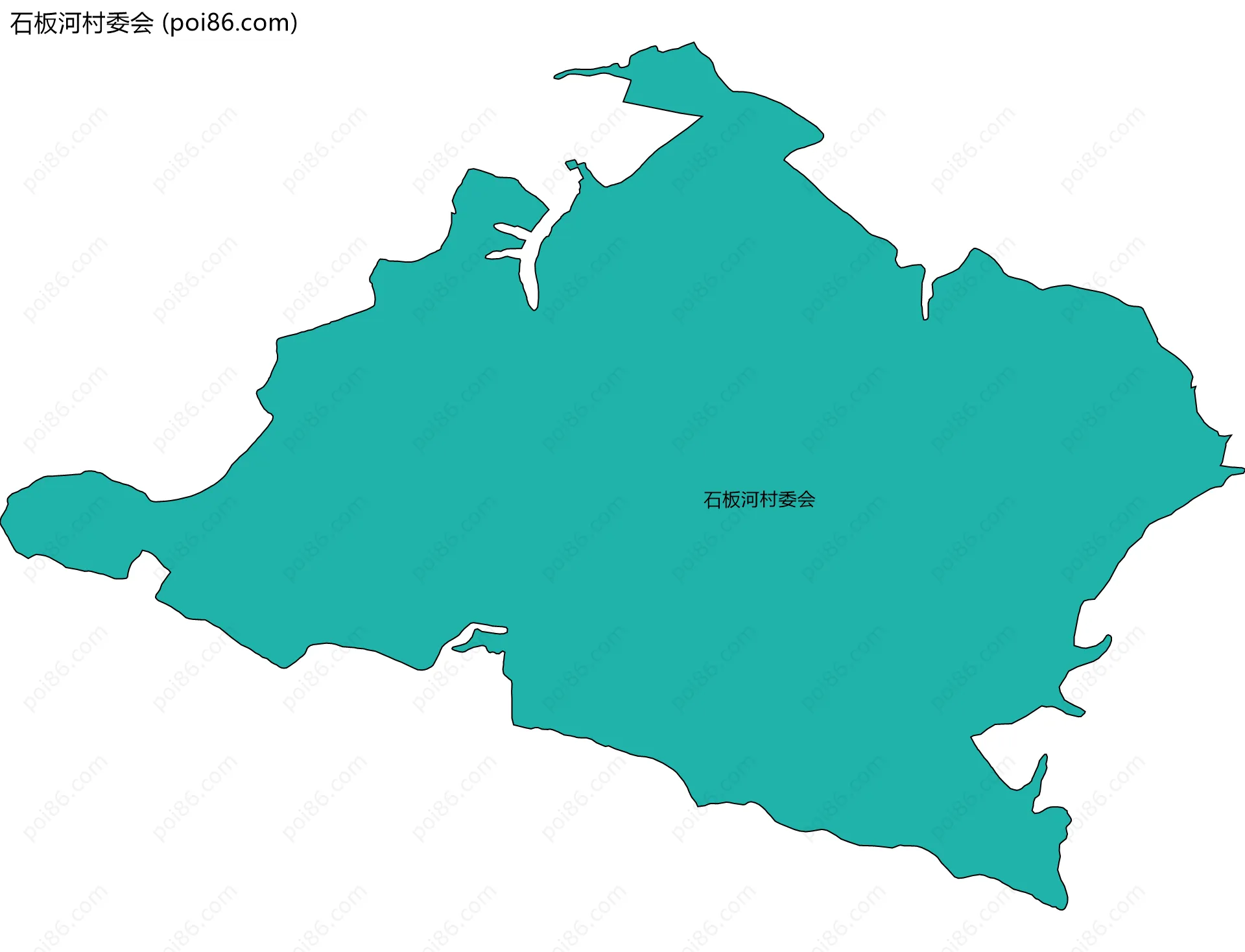 石板河村委会边界地图