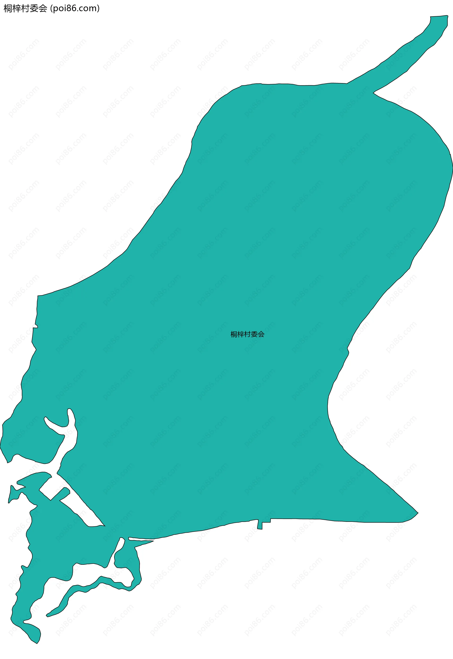 桐梓村委会边界地图