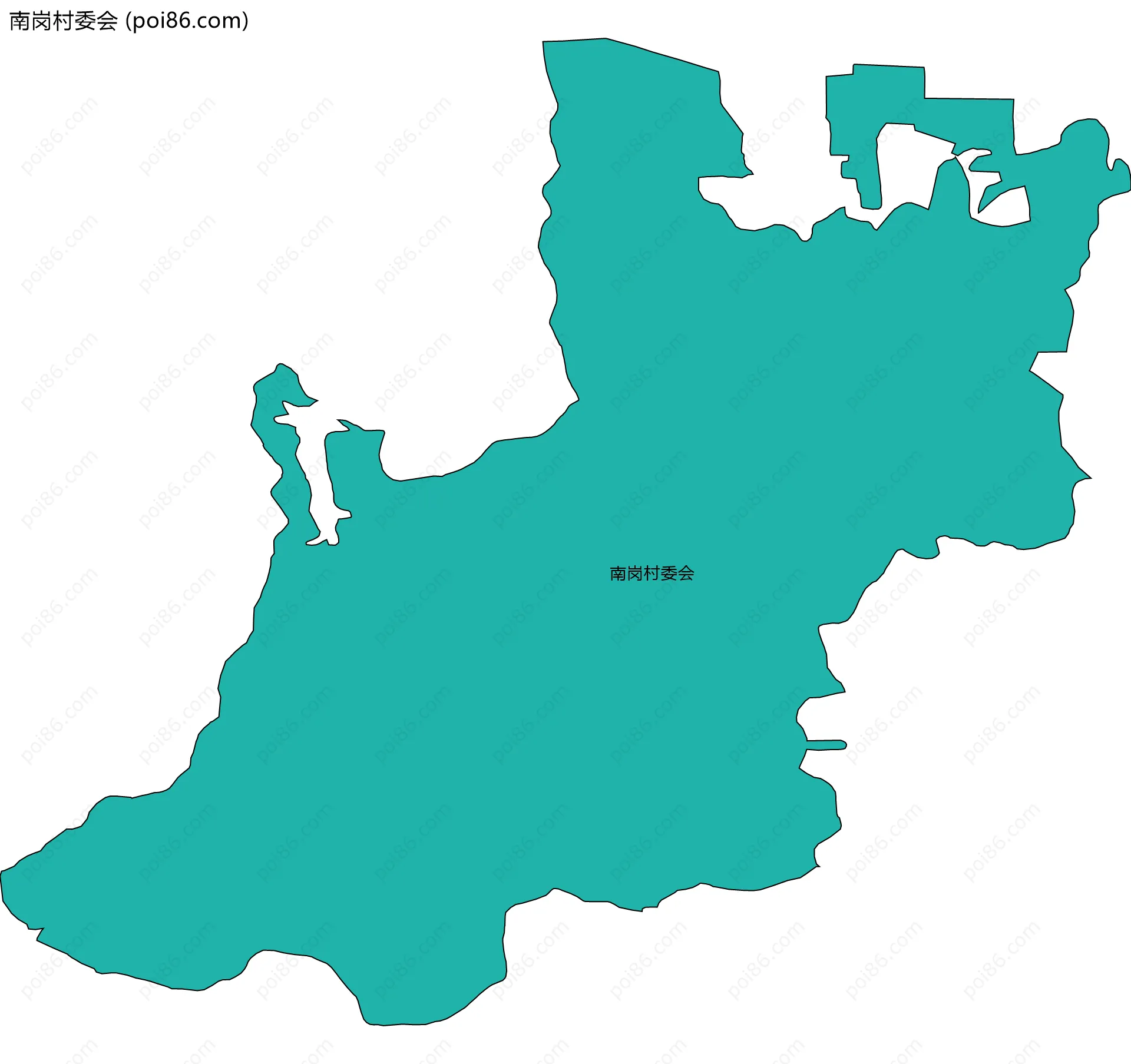 南岗村委会边界地图