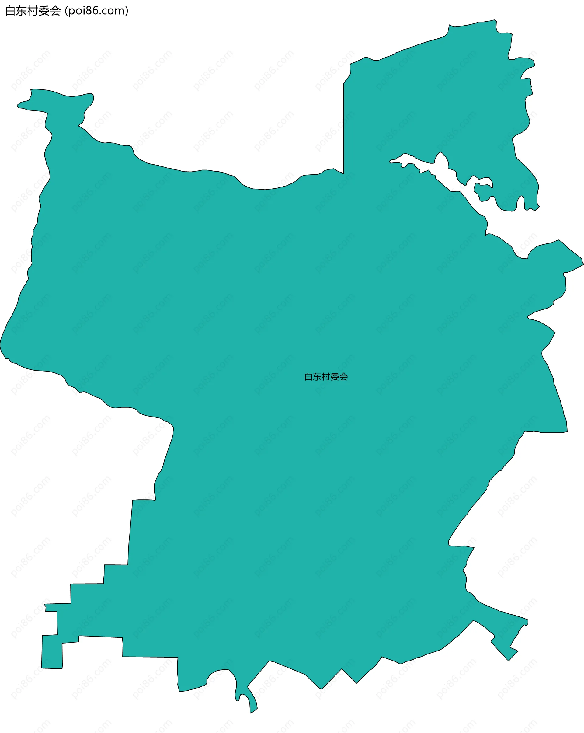 白东村委会边界地图