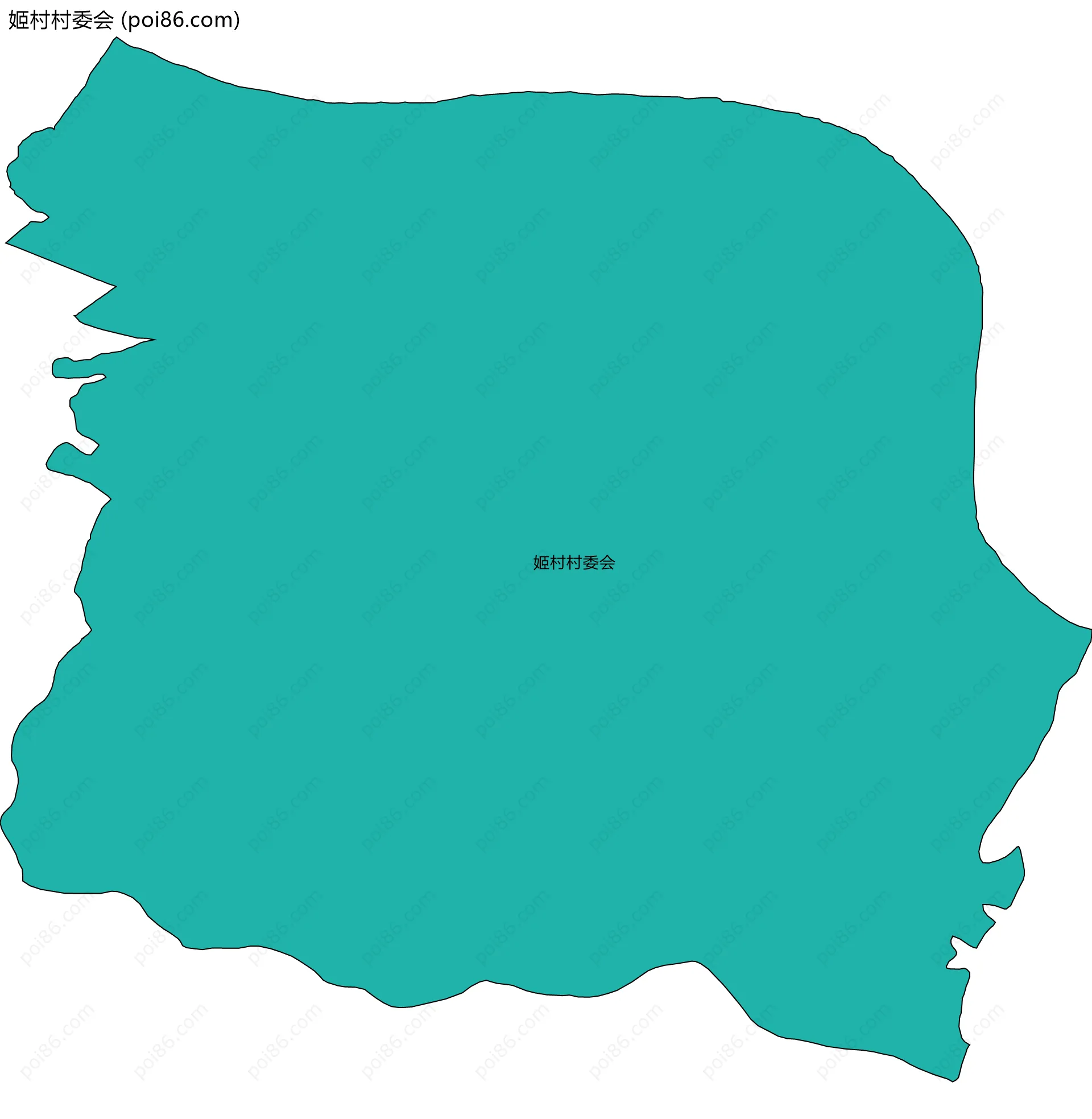 姬村村委会边界地图