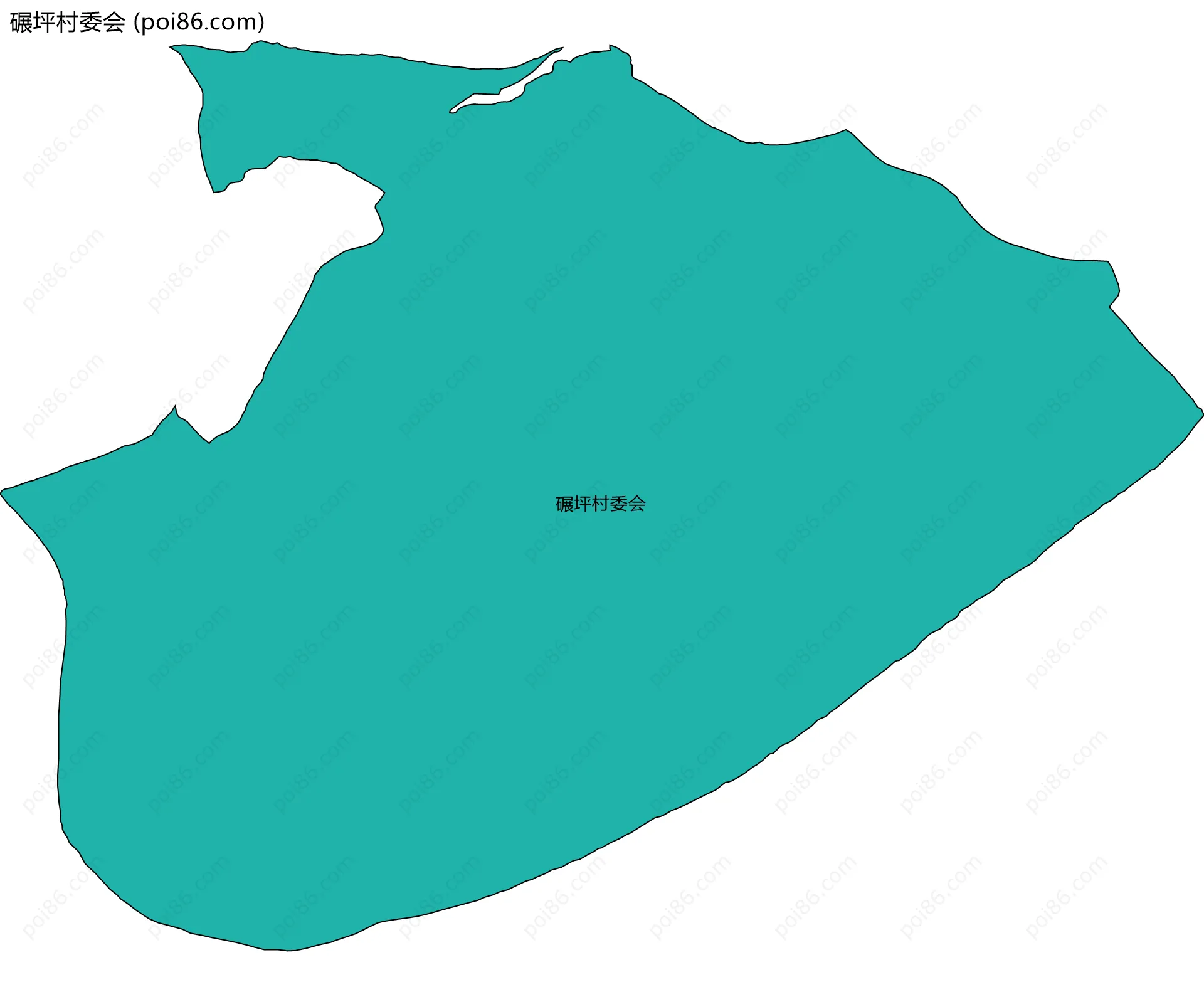 碾坪村委会边界地图