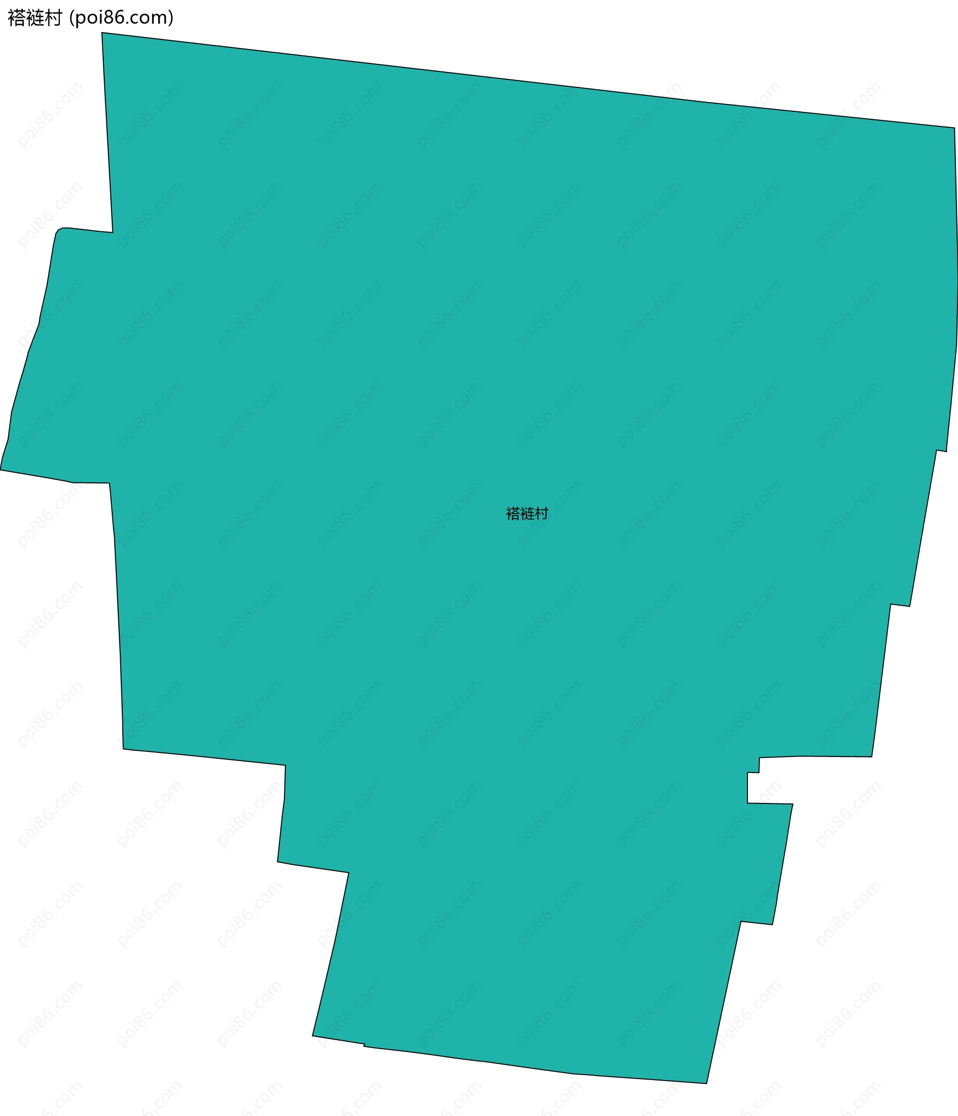 褡裢村边界地图