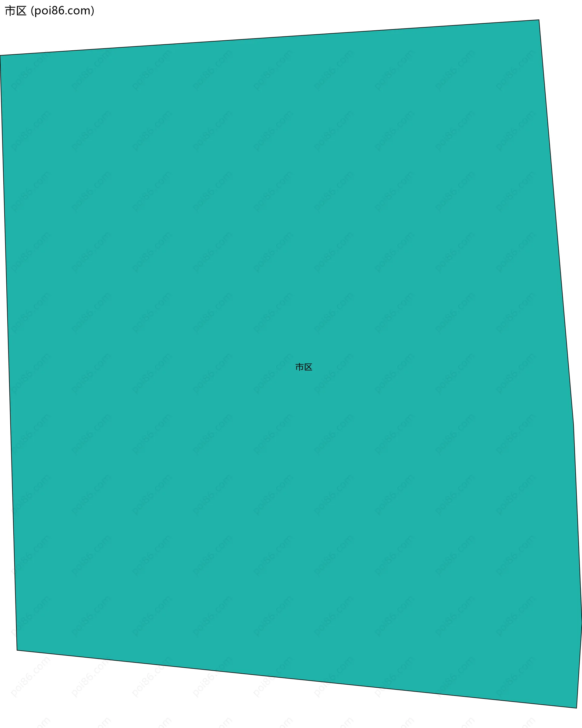 市区边界地图
