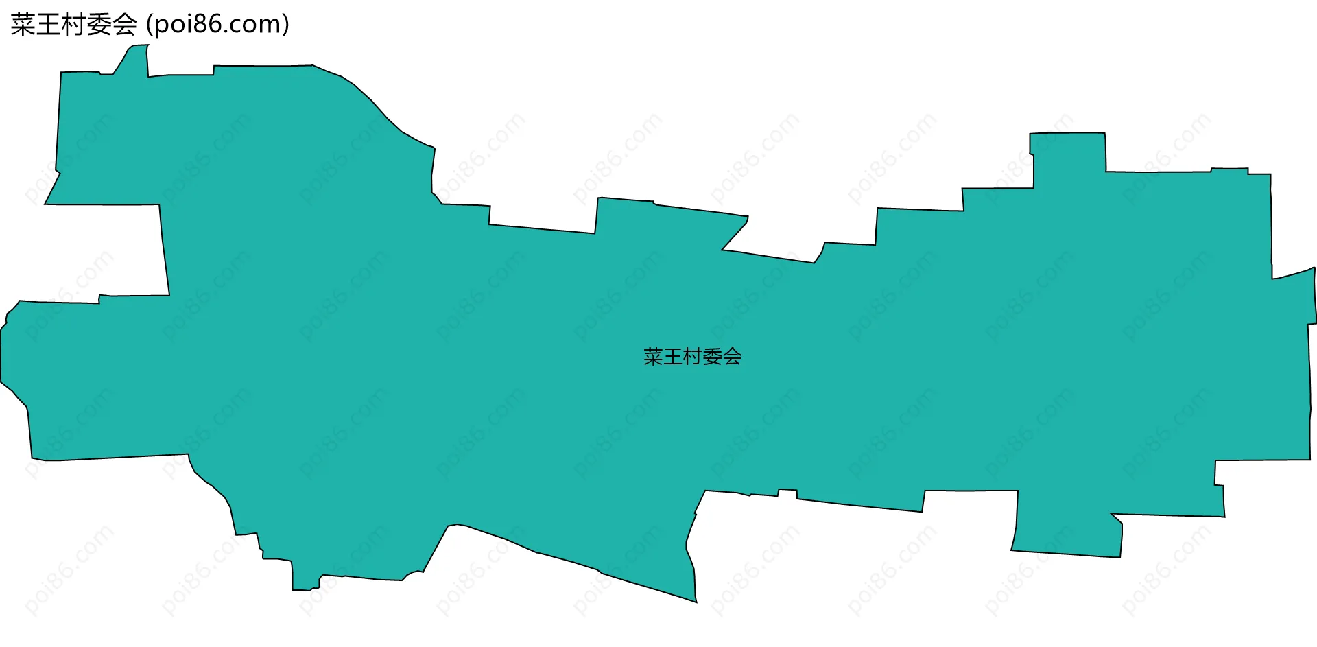 菜王村委会边界地图