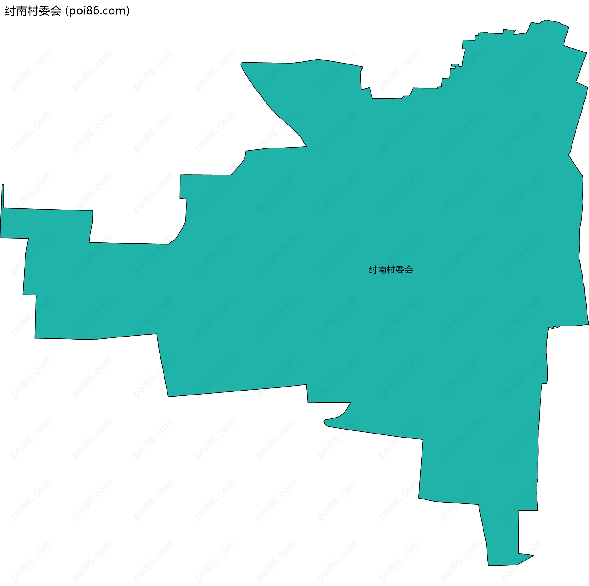 纣南村委会边界地图