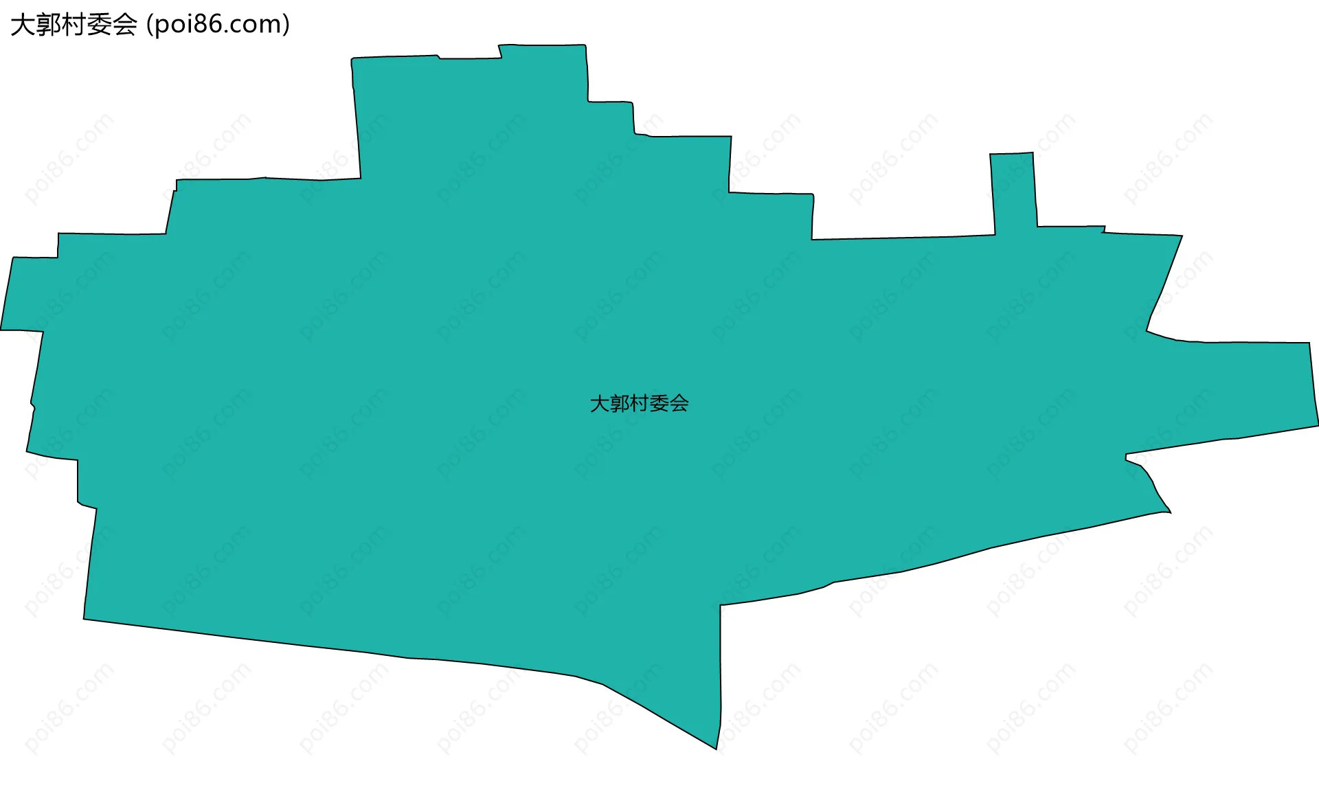 大郭村委会边界地图