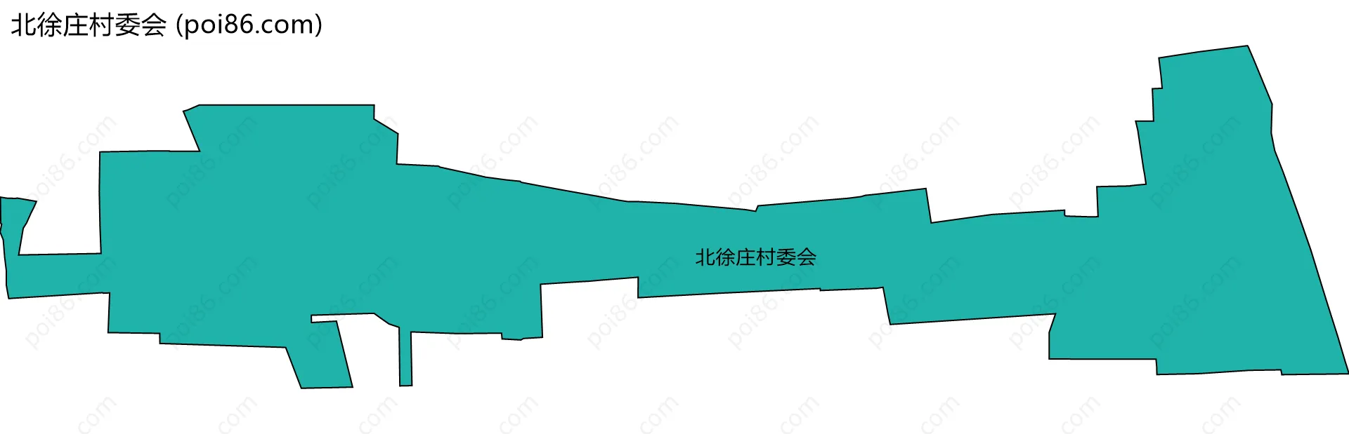 北徐庄村委会边界地图