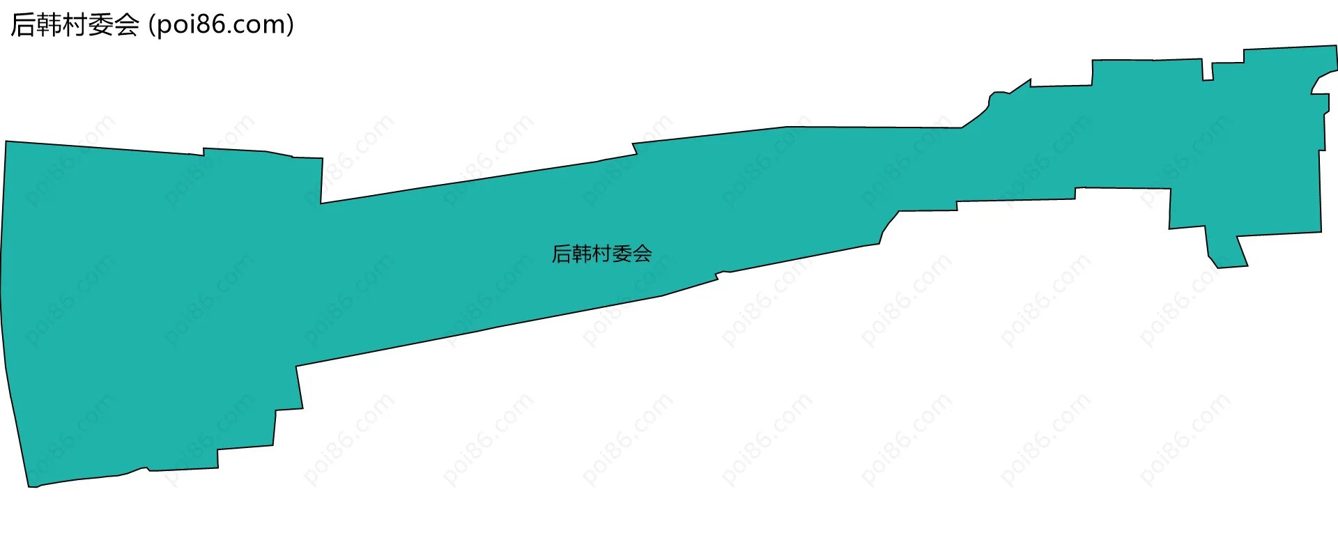 后韩村委会边界地图