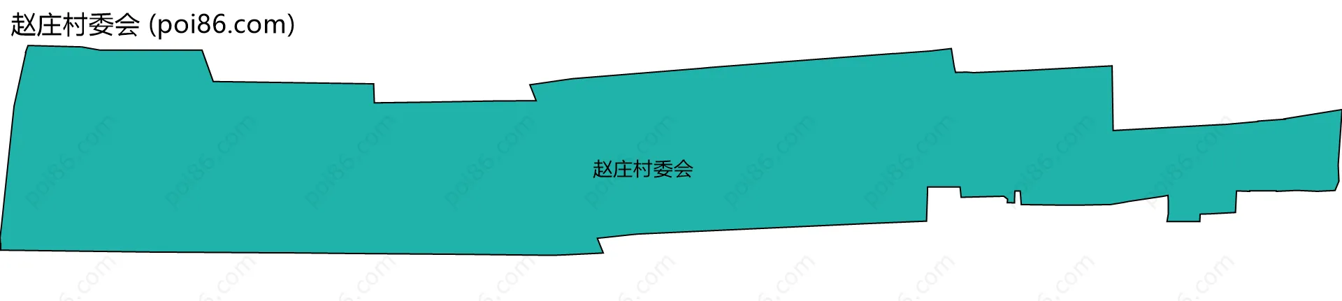 赵庄村委会边界地图